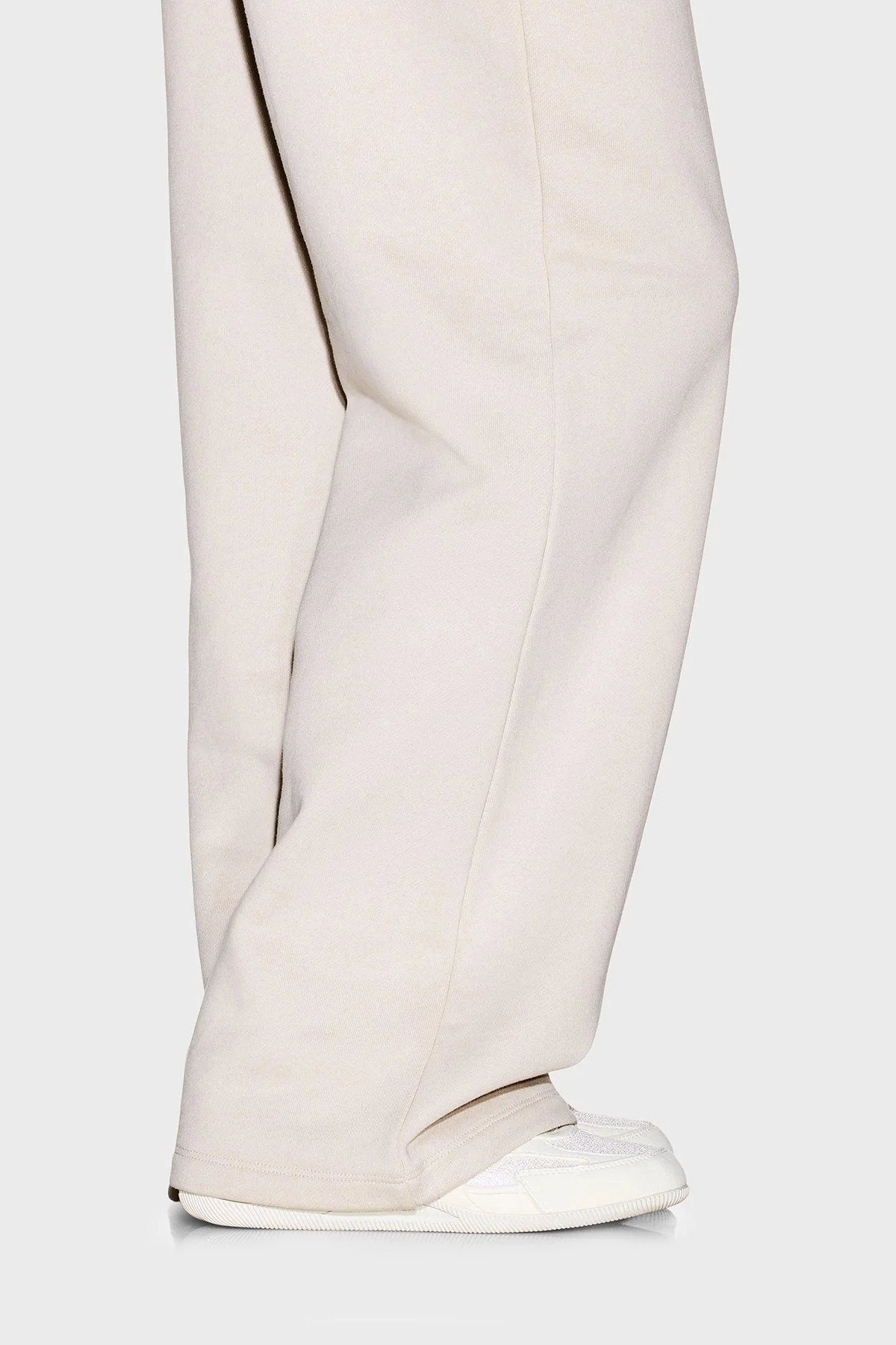 Armani Exchange Pamuklu Lastikli Bel Bol Paça Kadın Pantolon XW002404 AF25528 U1039 Ekru - 4
