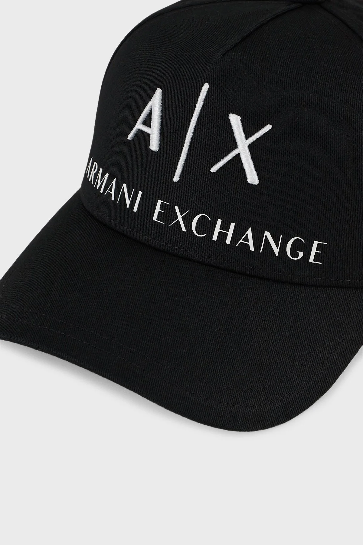 Armani Exchange Pamuklu Logo Detaylı Erkek Şapka 954039 CC513 00121 SİYAH-BEYAZ - 3