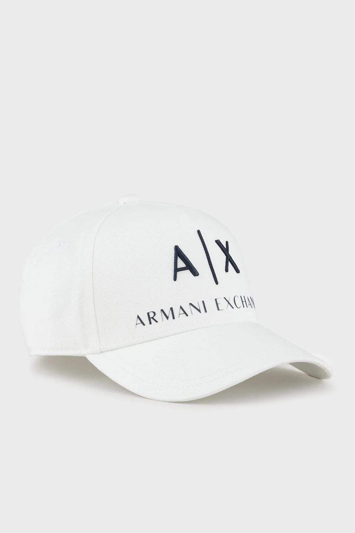 Armani Exchange Pamuklu Logo Detaylı Erkek Şapka 954039 CC513 00812 BEYAZ-LACİVERT - 1