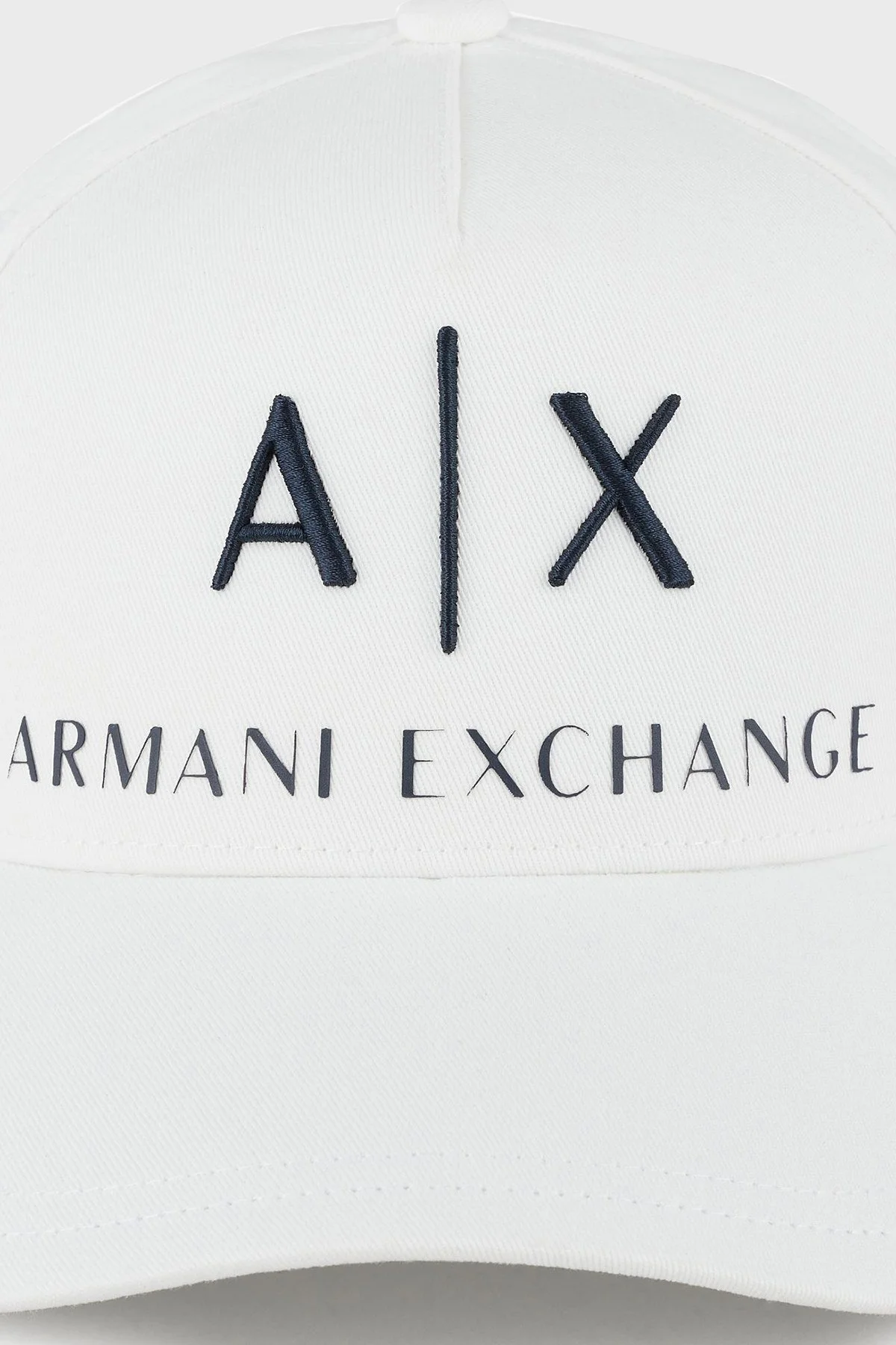 Armani Exchange Pamuklu Logo Detaylı Erkek Şapka 954039 CC513 00812 BEYAZ-LACİVERT - 3