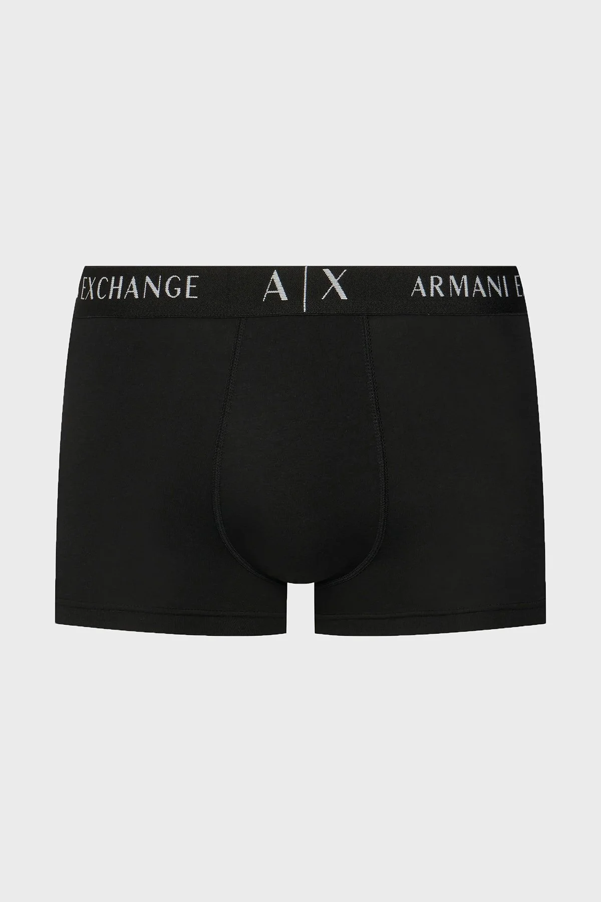 Armani Exchange Pamuklu Logolu Bel Bandı 3 Pack Erkek Boxer XM000871 AF13682 MB581 Siyah-Saks-Beyaz - 5