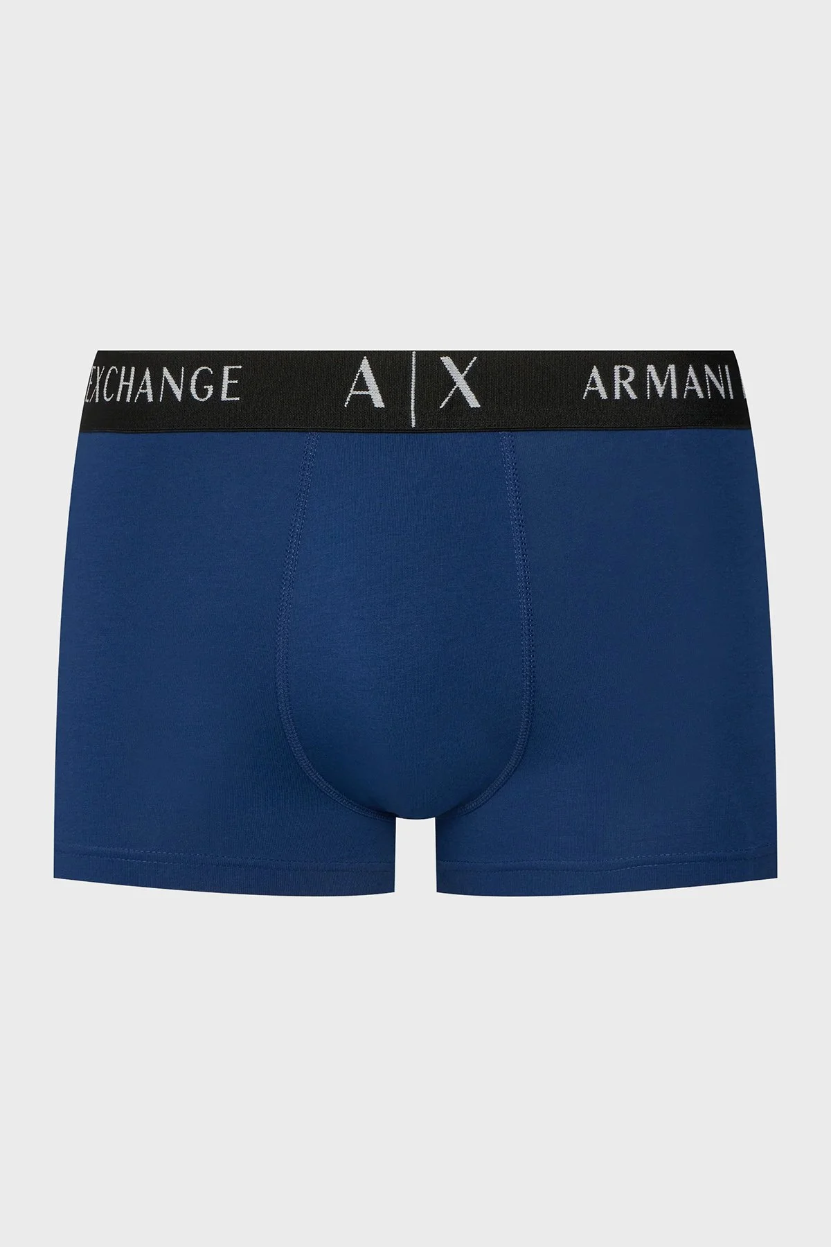 Armani Exchange Pamuklu Logolu Bel Bandı 3 Pack Erkek Boxer XM000871 AF13682 MB581 Siyah-Saks-Beyaz - 6