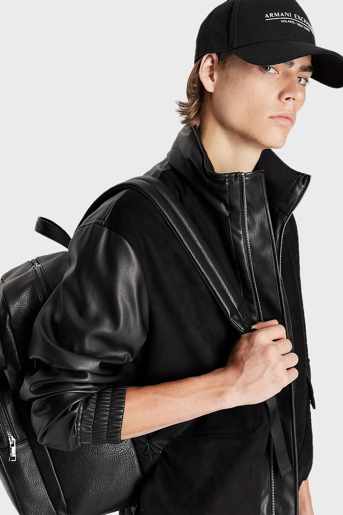 Armani Exchange Pamuklu Logolu Erkek Şapka 954202 CC150 00020 SİYAH - 2