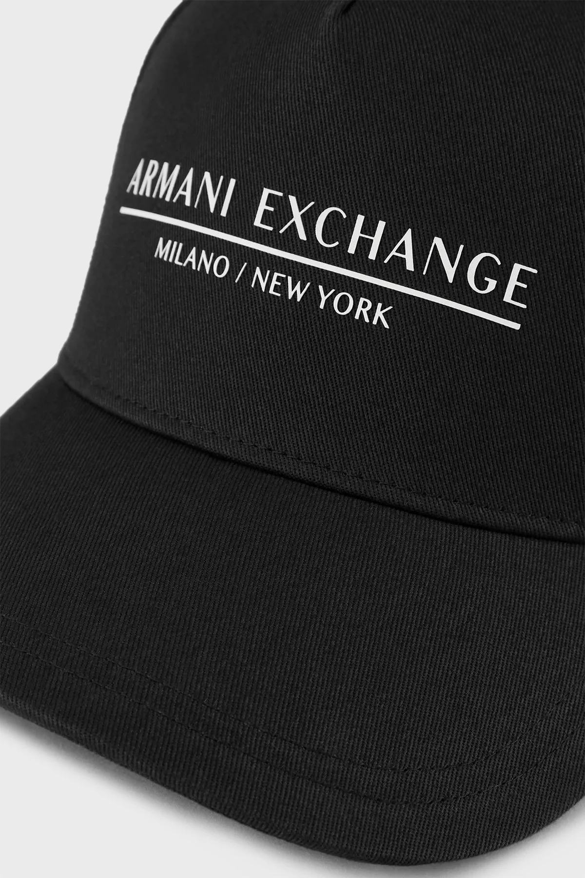Armani Exchange Pamuklu Logolu Erkek Şapka 954202 CC150 00020 SİYAH - 4