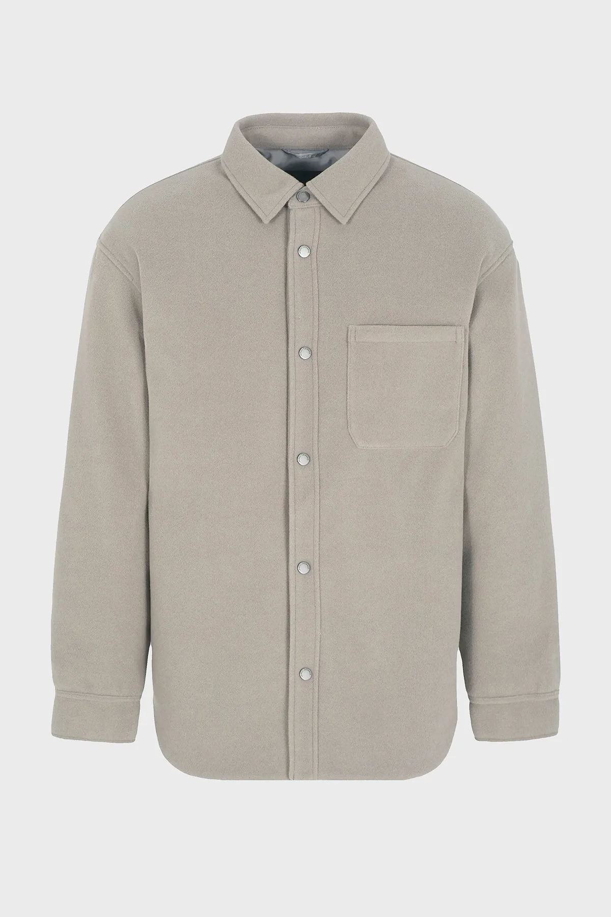 Armani Exchange Pamuklu Logolu Loose Fit Erkek Gömlek 6DZB33 ZN5PZ 17AC VİZON - 5