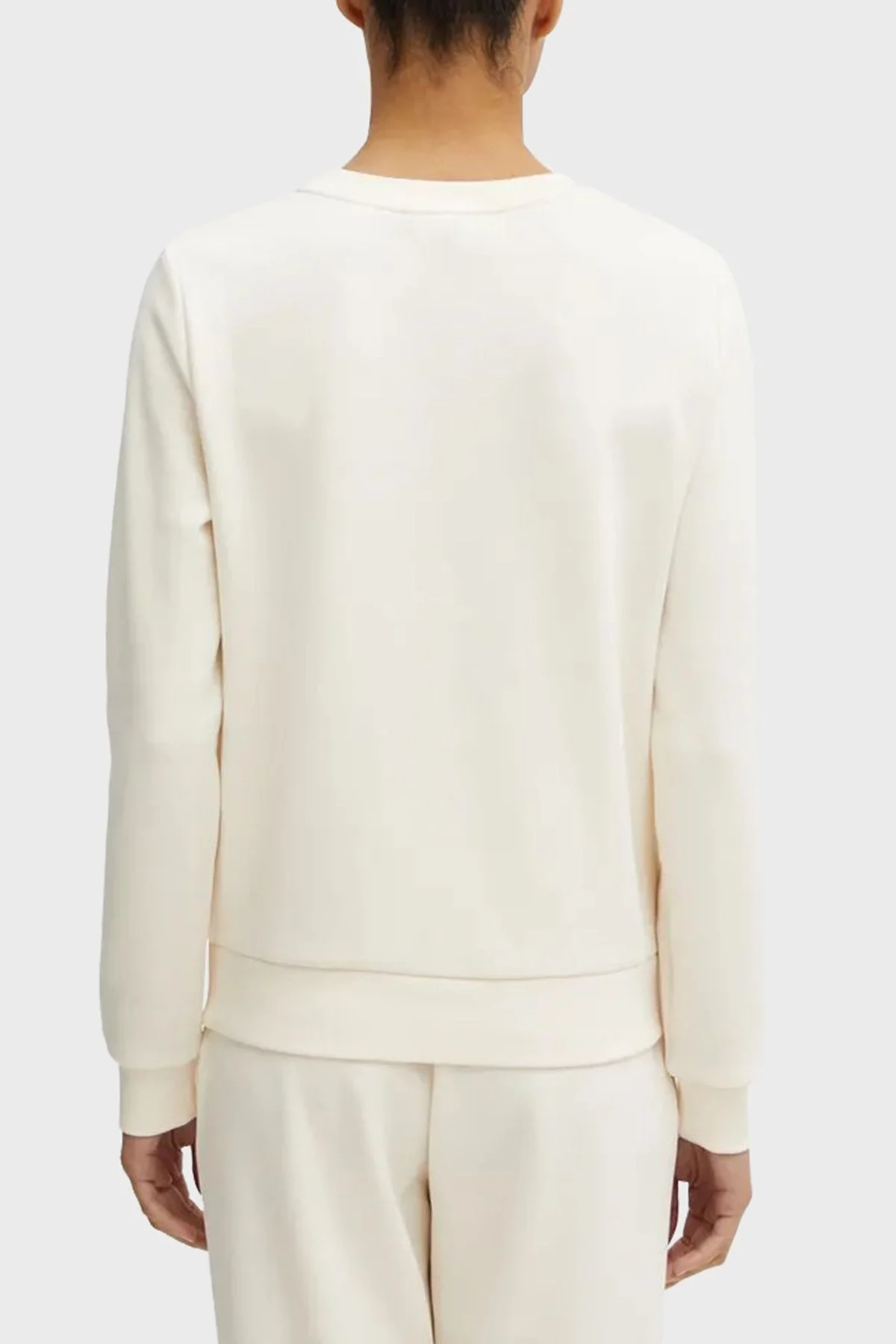 Armani Exchange Pamuklu Logolu Regular Fit Bisiklet Yaka Bayan Sweat 6DYM62 YJFYZ 1130 EKRU - 3