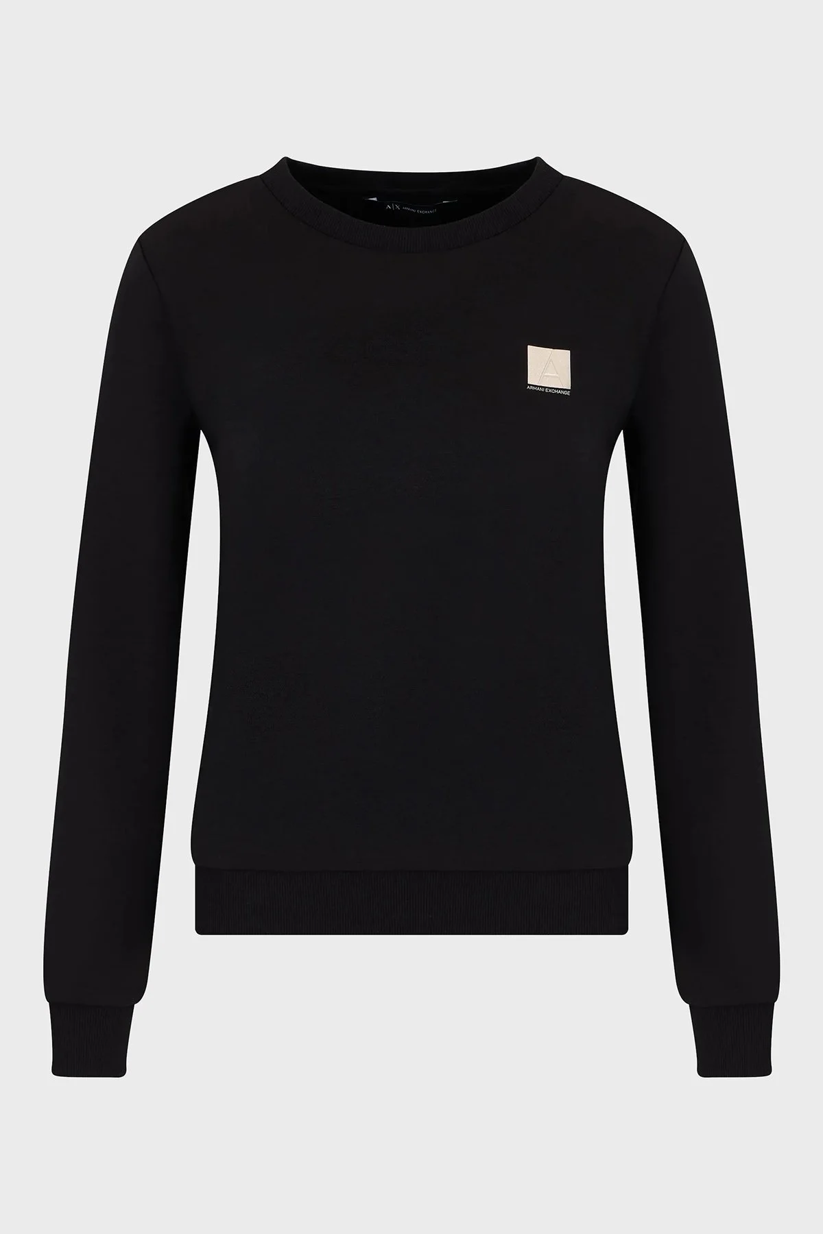 Armani Exchange Pamuklu Logolu Regular Fit Bisiklet Yaka Bayan Sweat 6DYM62 YJFYZ 1200 SİYAH - 5