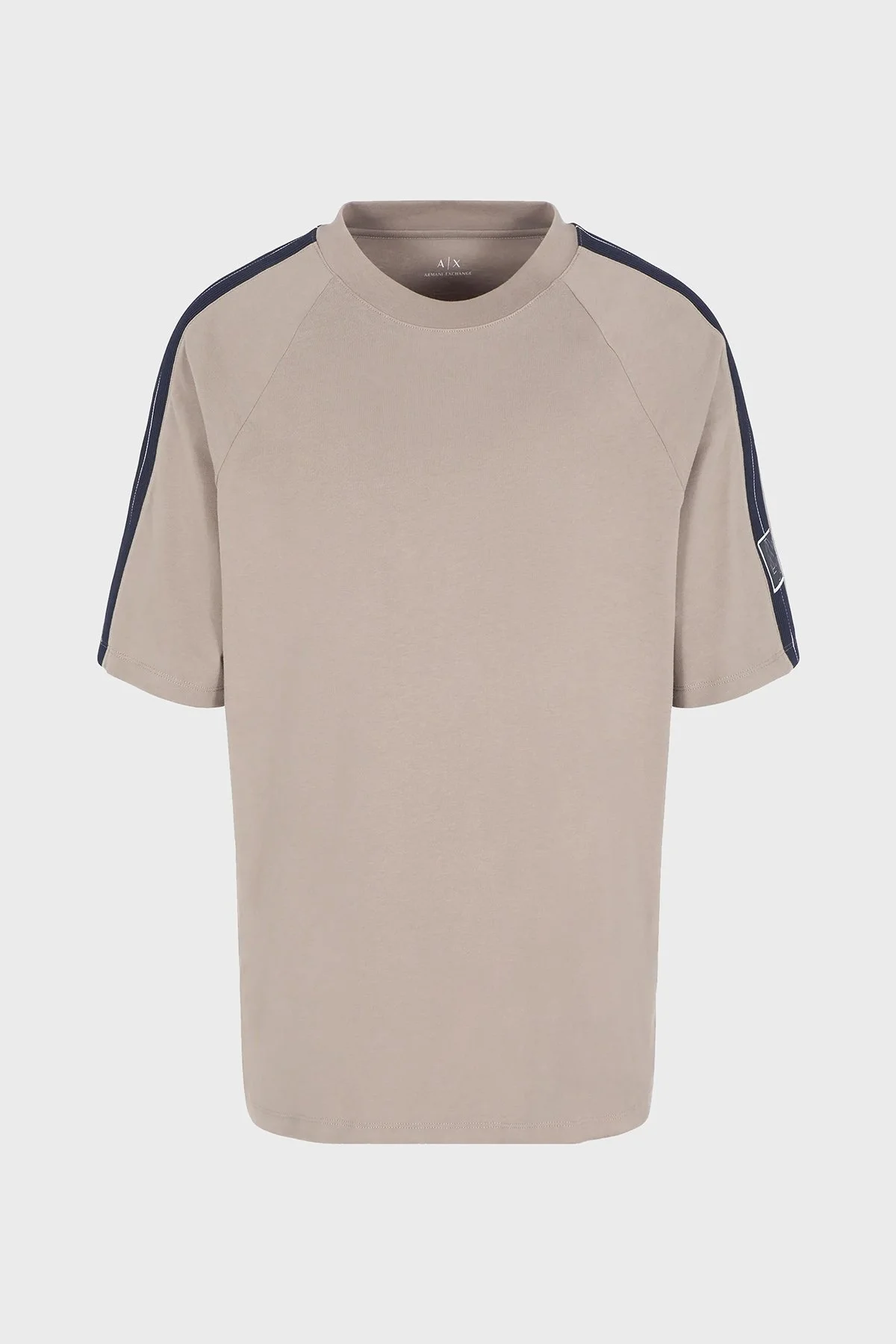 Armani Exchange Pamuklu Logolu Regular Fit Bisiklet Yaka Erkek T Shirt 6DZTJE ZJ9JZ 17AC VİZON - 5