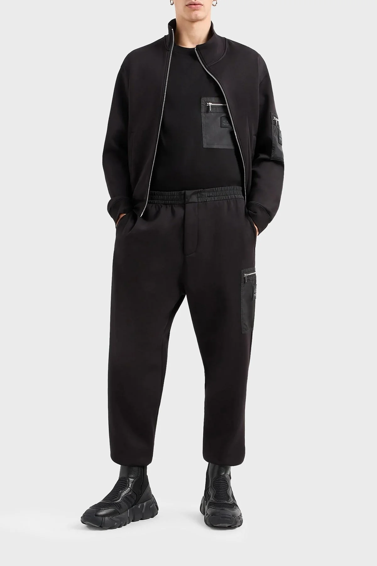 Armani Exchange Pamuklu Logolu Regular Fit Bisiklet Yaka Erkek T Shirt XM000091 AF10364 UC001 SİYAH - 2