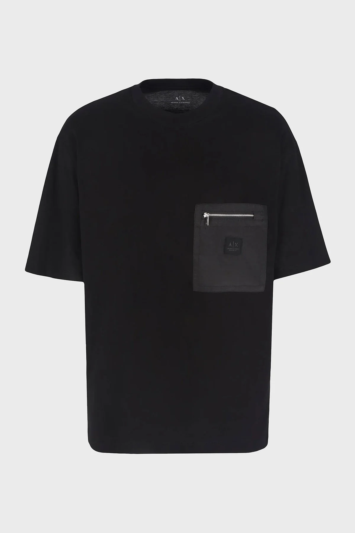 Armani Exchange Pamuklu Logolu Regular Fit Bisiklet Yaka Erkek T Shirt XM000091 AF10364 UC001 SİYAH - 5