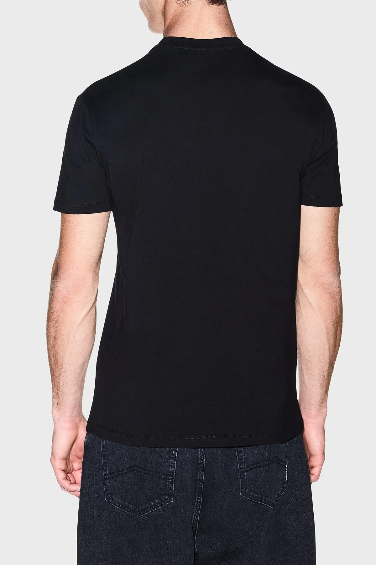 Armani Exchange Pamuklu Logolu Regular Fit Bisiklet Yaka Erkek T Shirt XM003044 AF21323 UC001 Siyah - 6