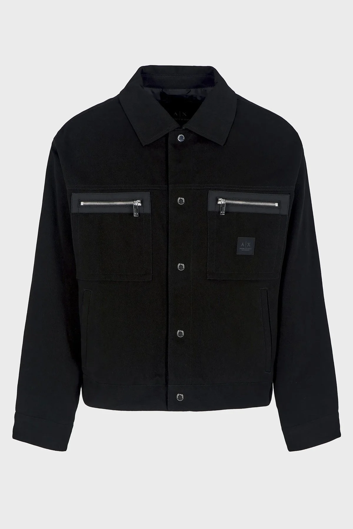 Armani Exchange Pamuklu Logolu Regular Fit Erkek Ceket XM000038 AF10326 UC001 SİYAH - 5