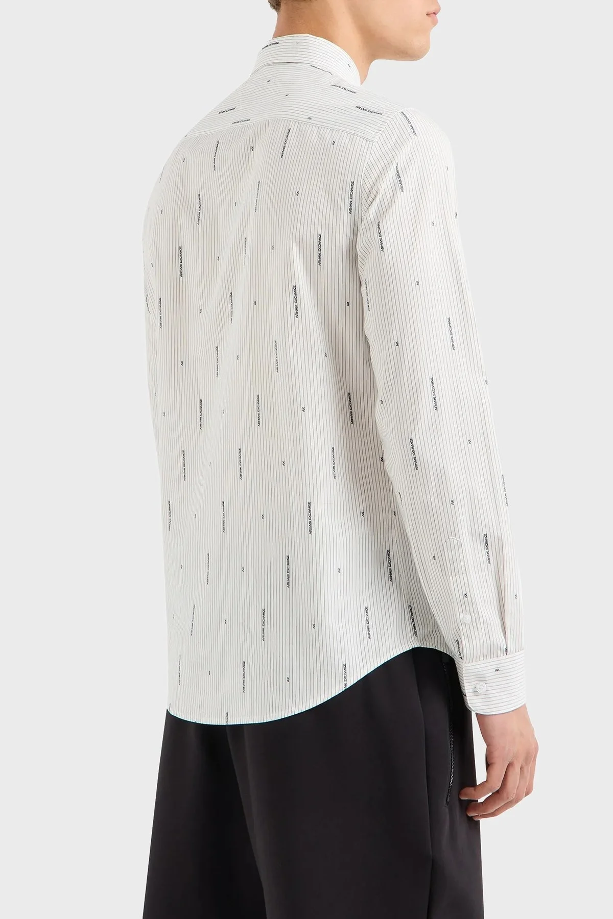 Armani Exchange Pamuklu Logolu Regular Fit Erkek Gömlek 6DZC06 ZN5DZ 51BA BEYAZ - 2