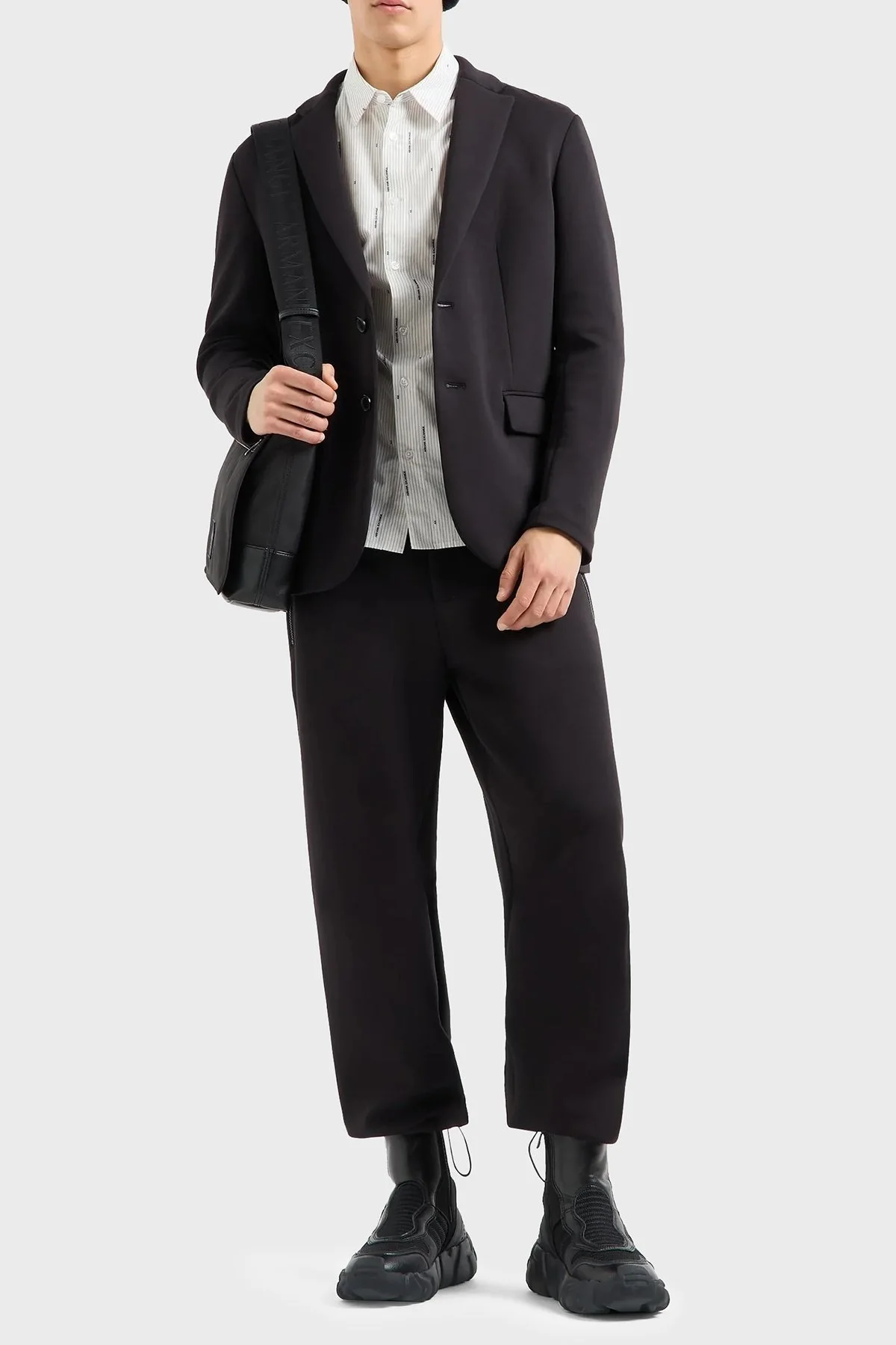 Armani Exchange Pamuklu Logolu Regular Fit Erkek Gömlek 6DZC06 ZN5DZ 51BA BEYAZ - 3