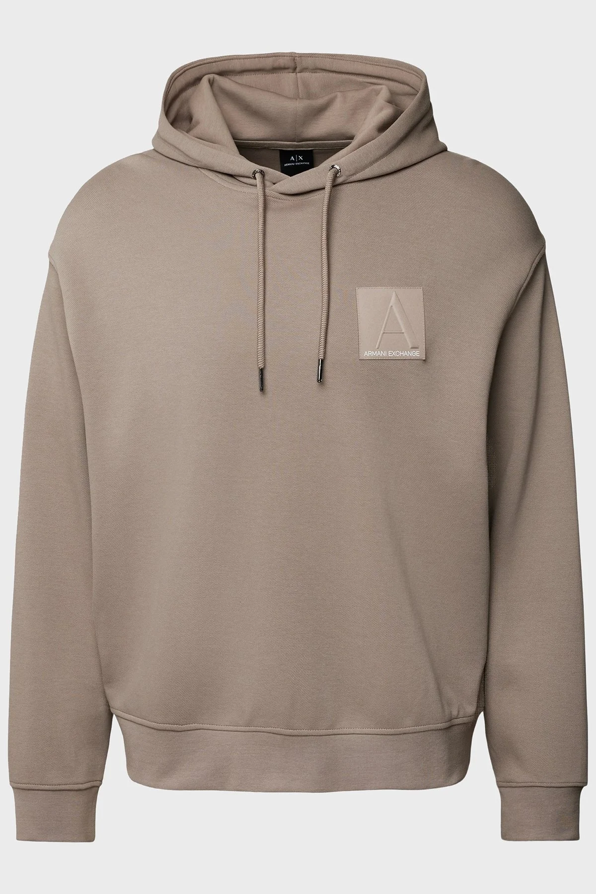 Armani Exchange Pamuklu Logolu Regular Fit Kapüşonlu Erkek Sweat 6DZMJB ZJNKZ 17AC VİZON - 5