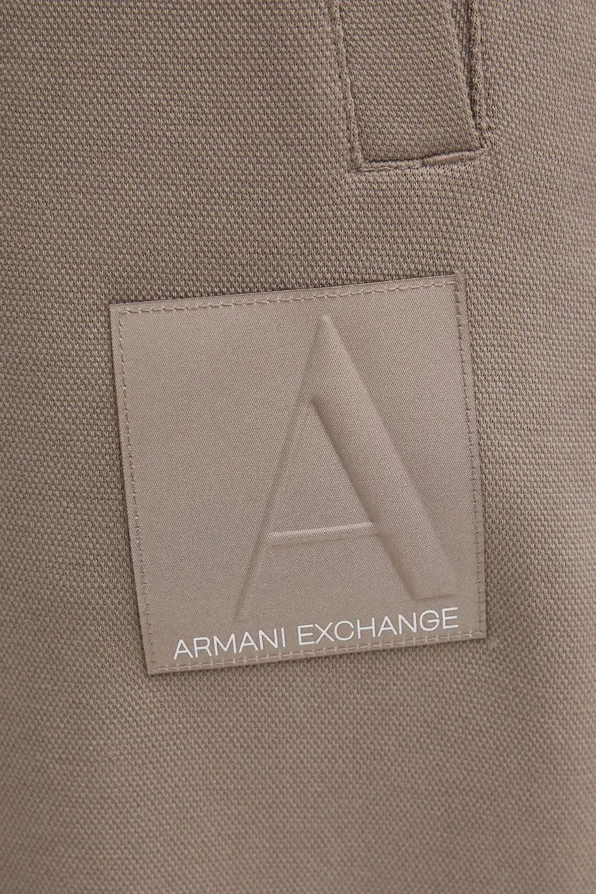 Armani Exchange Pamuklu Logolu Regular Fit Normal Bel Jogger Erkek Pantolon 6DZPJA ZJNKZ 17AC VİZON - 4