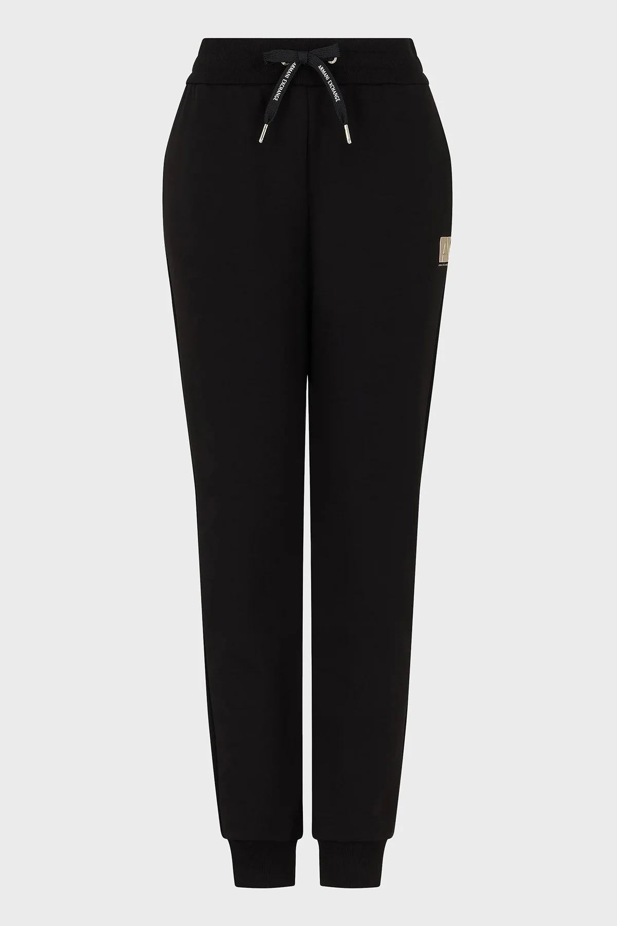 Armani Exchange Pamuklu Logolu Regular Fit Yüksek Bel Jogger Bayan Pantolon 6DYP82 YJFYZ 1200 SİYAH - 5