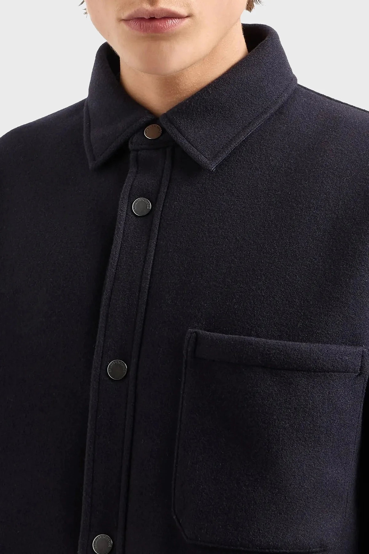 Armani Exchange Pamuklu Loose Fit Erkek Gömlek 6DZB33 ZN5PZ 1510 LACİVERT - 4