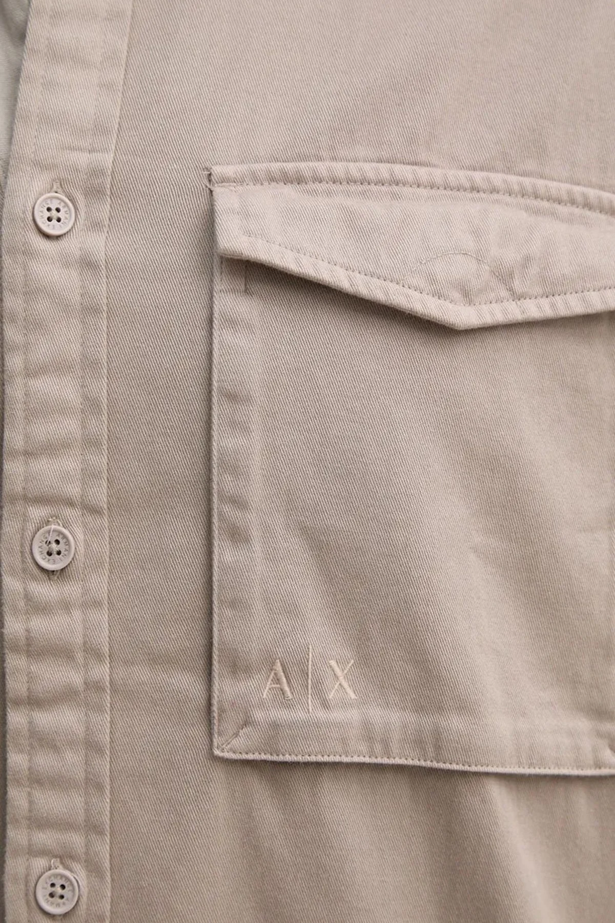 Armani Exchange Pamuklu Loose Fit Erkek Gömlek 6DZC07 ZN5EZ 17AB GRİ - 5