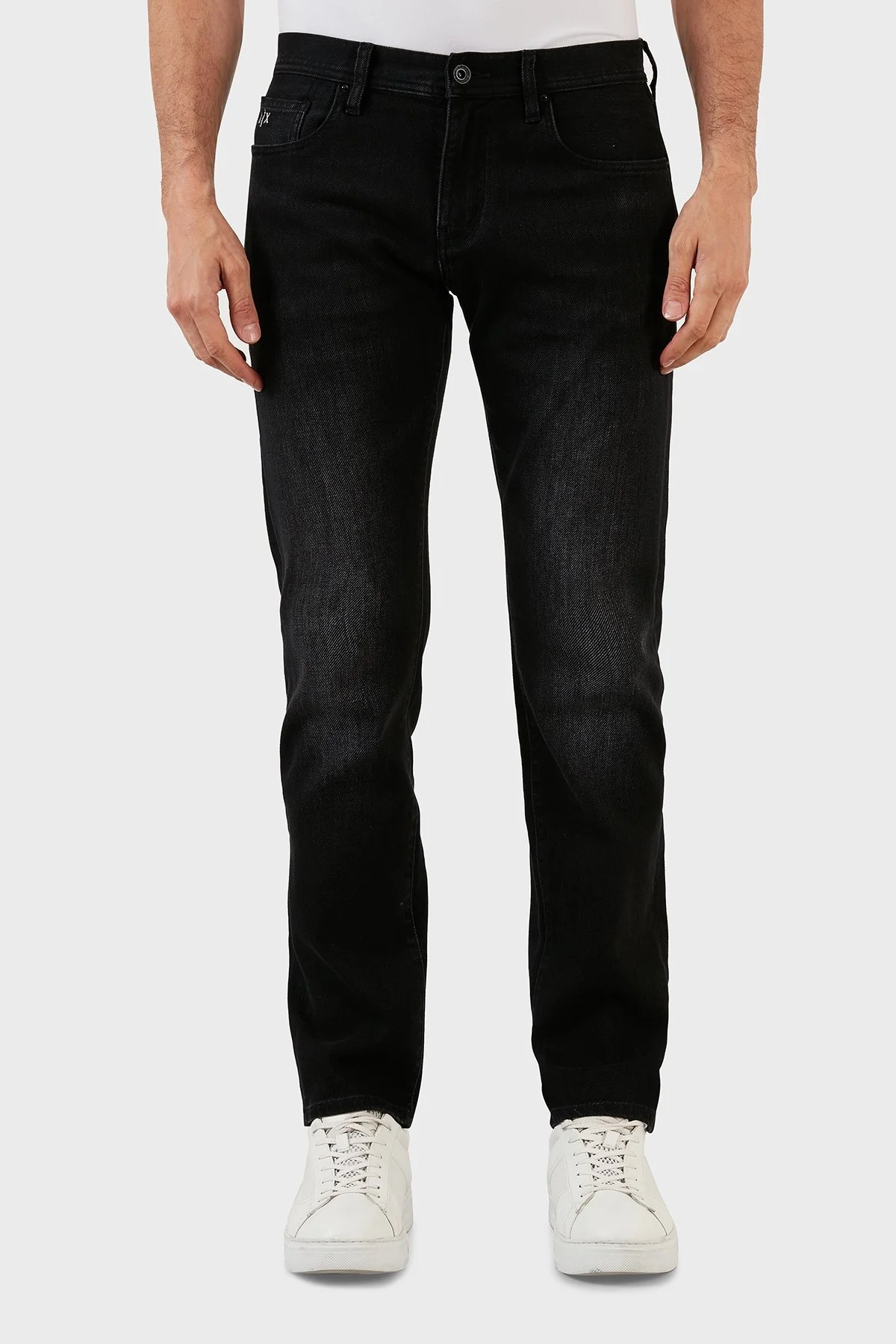 Armani Exchange Pamuklu Normal Bel Düz Paça Slim Fit J13 Jeans Erkek Kot Pantolon 6LZJ13 Z1VQZ 0204 SİYAH - 2