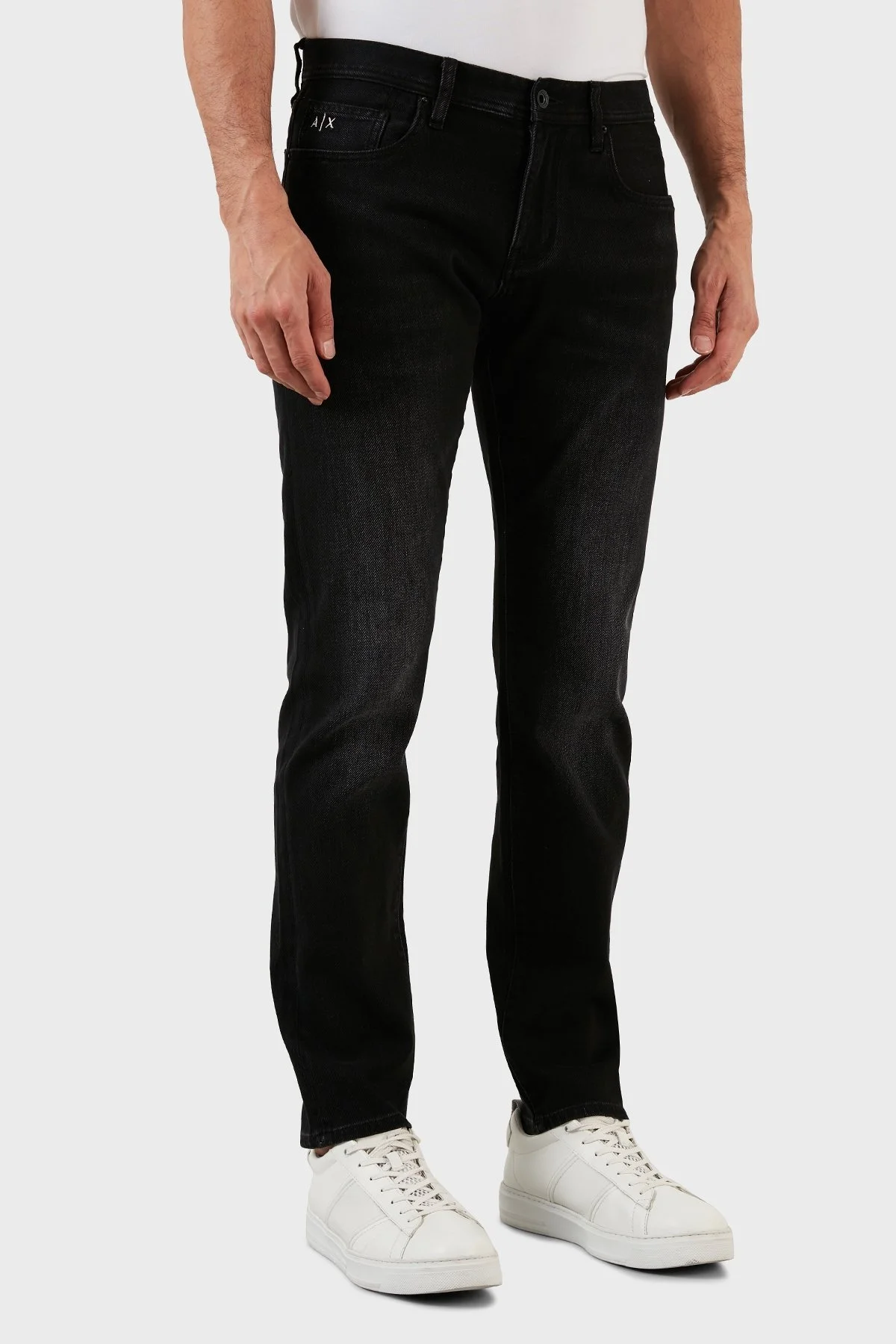 Armani Exchange Pamuklu Normal Bel Düz Paça Slim Fit J13 Jeans Erkek Kot Pantolon 6LZJ13 Z1VQZ 0204 SİYAH - 4