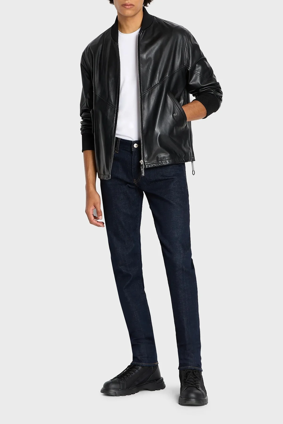 Armani Exchange Pamuklu Normal Bel Skinny Fit J14 Jeans Erkek Kot Pantolon 6RZJ14 Z691Z 1500 MAVİ - 3