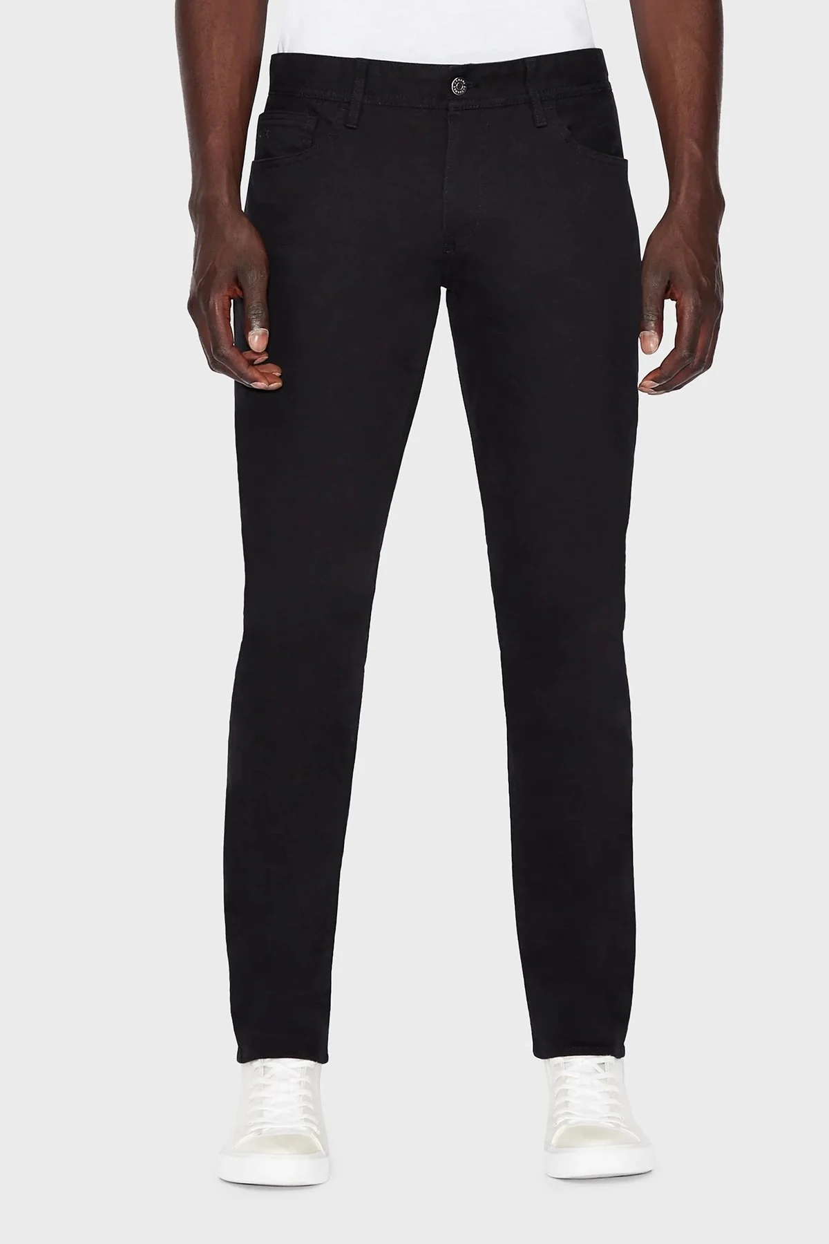 Armani Exchange Pamuklu Normal Bel Slim Fit Dar Paça J14 Jeans Erkek Kot Pantolon 8NZJ14 Z1SBZ 1200 SİYAH - 2