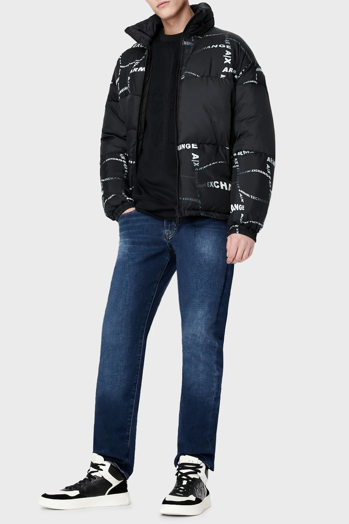 Armani Exchange Pamuklu Normal Bel Slim Fit J13 Jeans Erkek Kot Pantolon 3RZJ13 Z1XXZ 1500 LACİVERT - 4