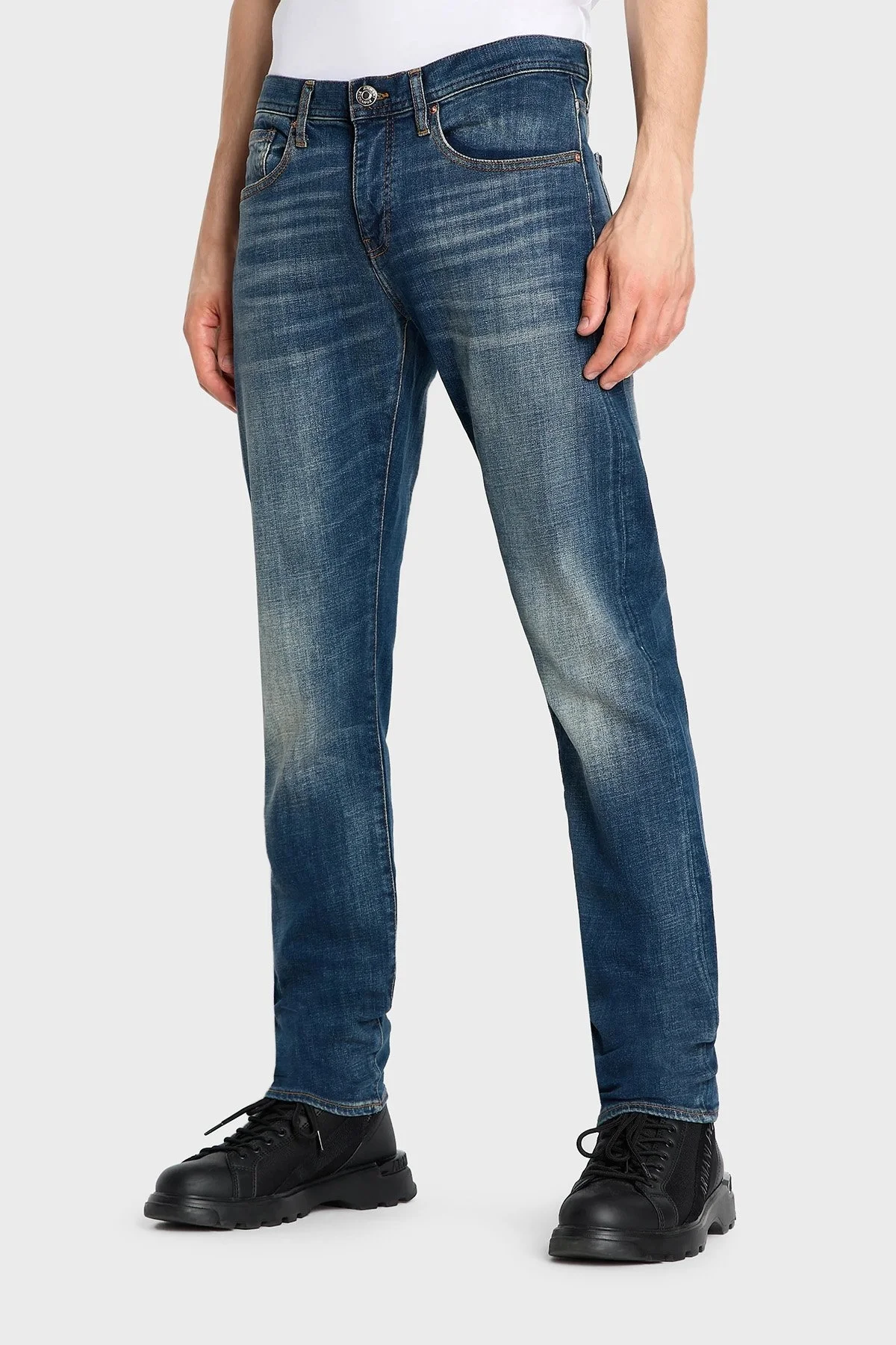 Armani Exchange Pamuklu Normal Bel Slim Fit J13 Jeans Erkek Kot Pantolon 6RZJ13 Z391Z 1500 MAVİ - 1
