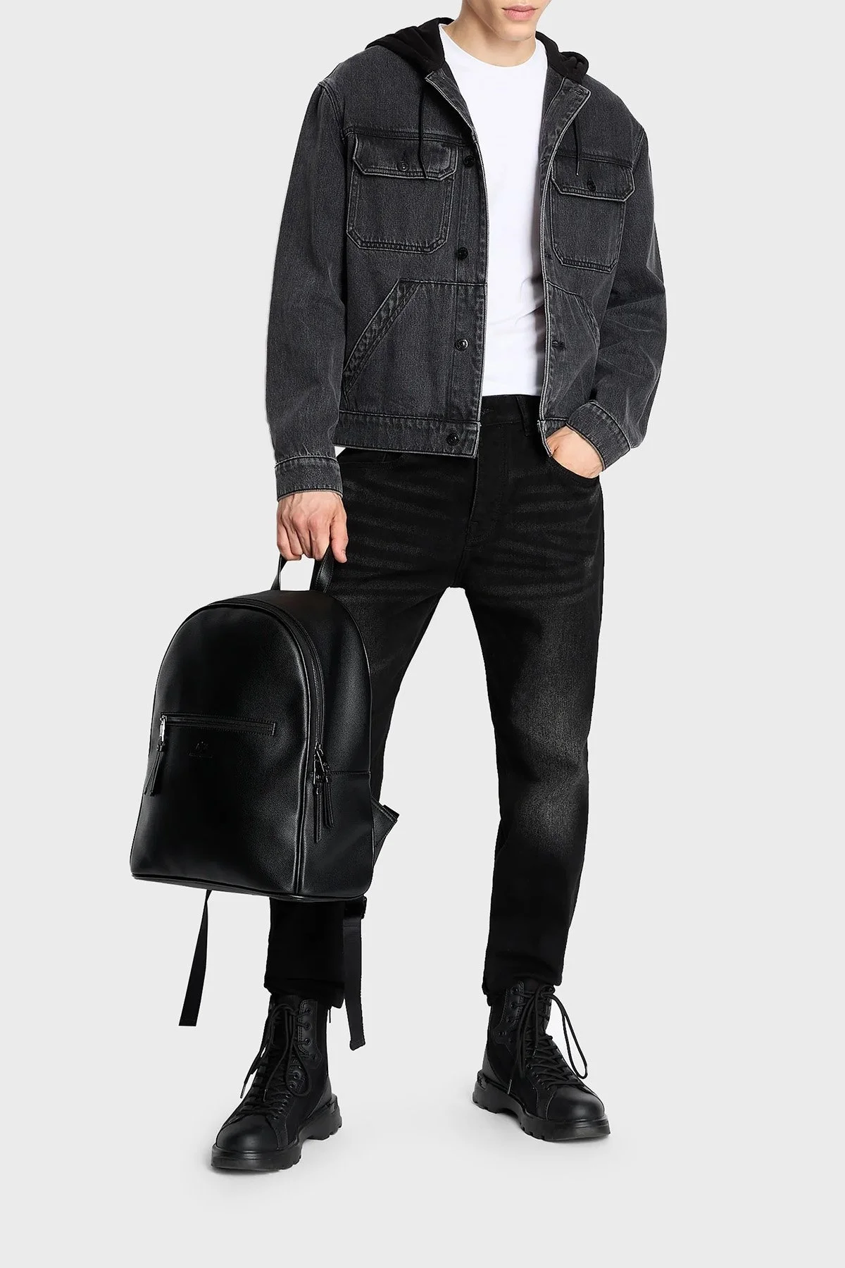 Armani Exchange Pamuklu Normal Bel Slim Fit J24 Jeans Erkek Kot Pantolon 6RZJ24 Z1VQZ 0204 SİYAH - 4