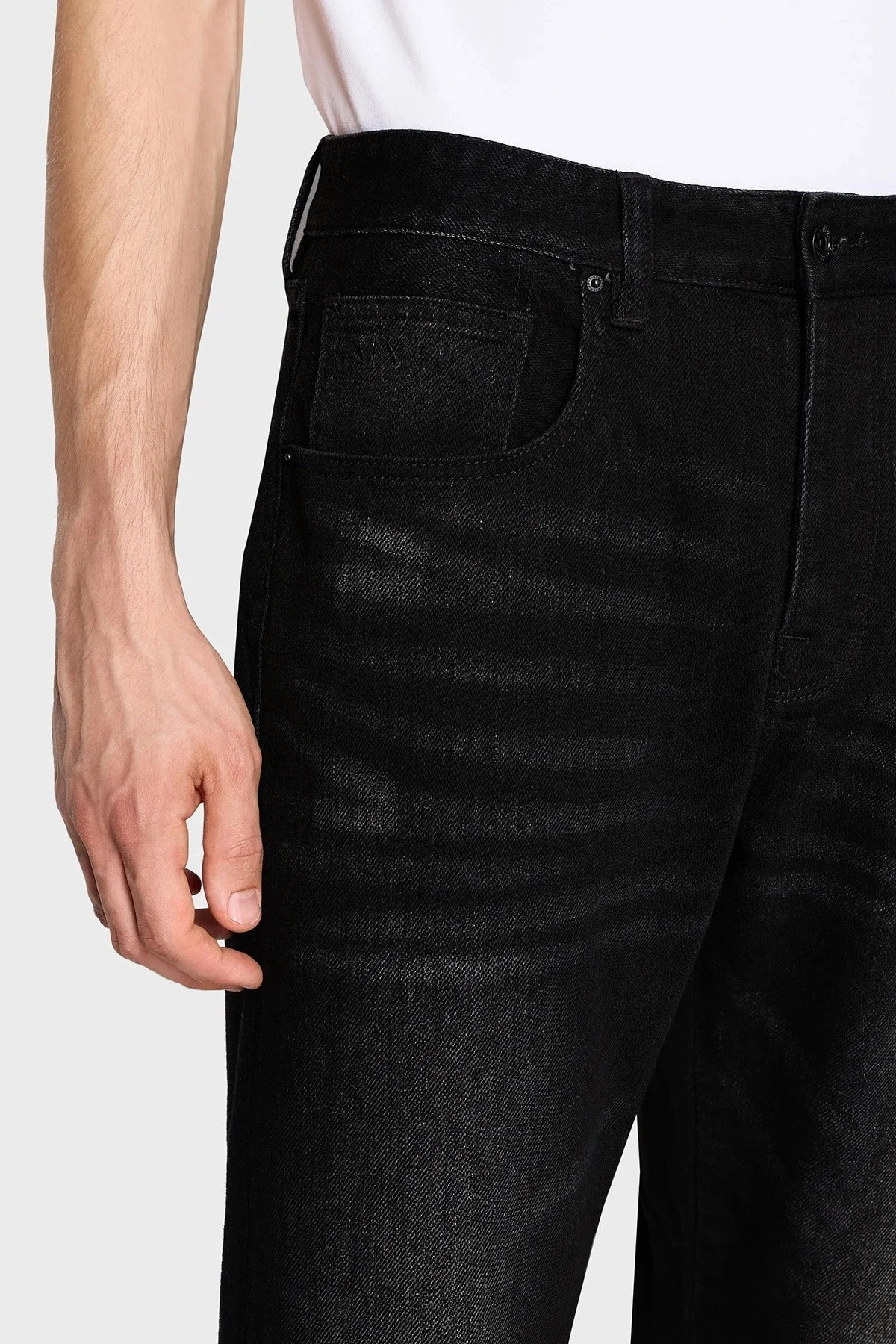 Armani Exchange Pamuklu Normal Bel Slim Fit J24 Jeans Erkek Kot Pantolon 6RZJ24 Z1VQZ 0204 SİYAH - 5