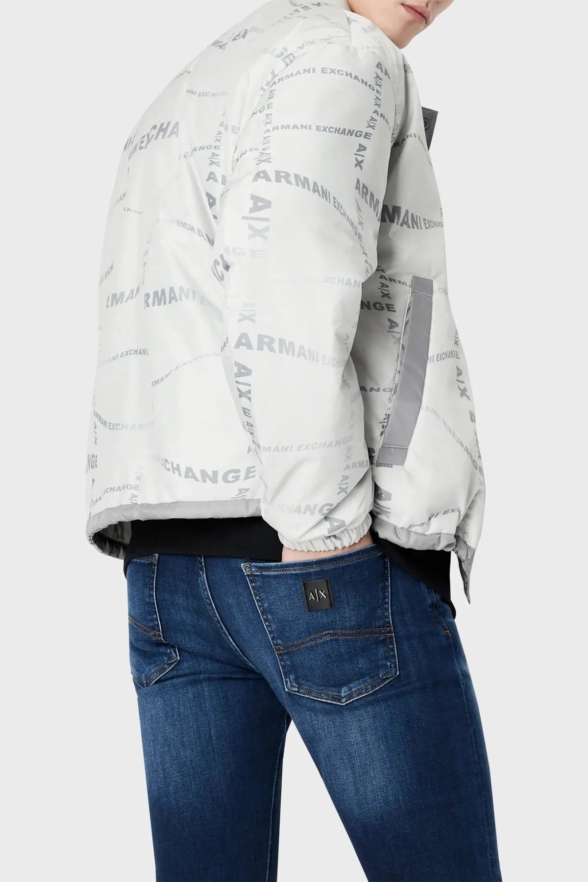 Armani Exchange Pamuklu Normal Bel Super Skinny Fit Dar Paça J33 Jeans Erkek Kot Pantolon 3RZJ33 Z1XXZ 1500 LACİVERT - 4