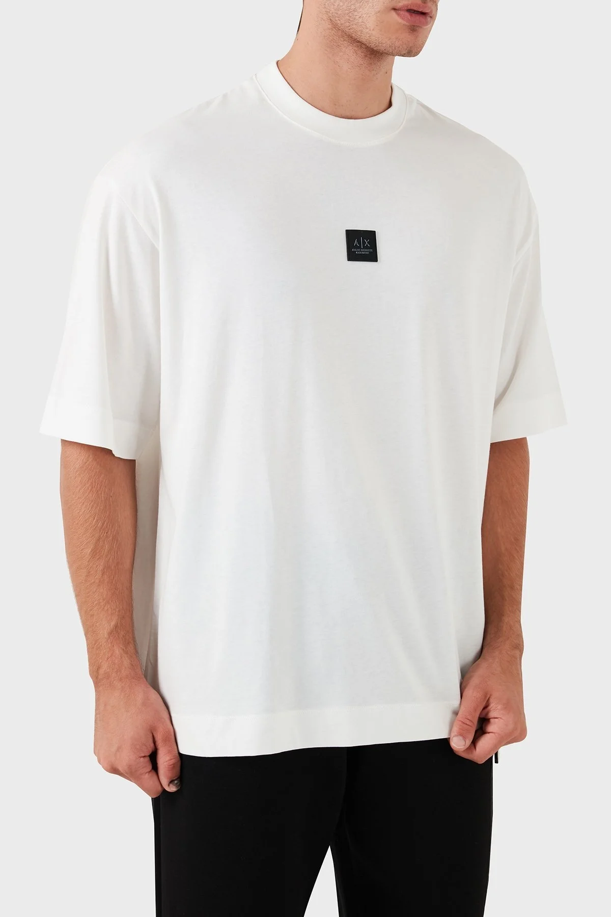 Armani Exchange Pamuklu Oversize Fit Erkek T Shirt XM000118 AF10361 U0009 BEYAZ - 2