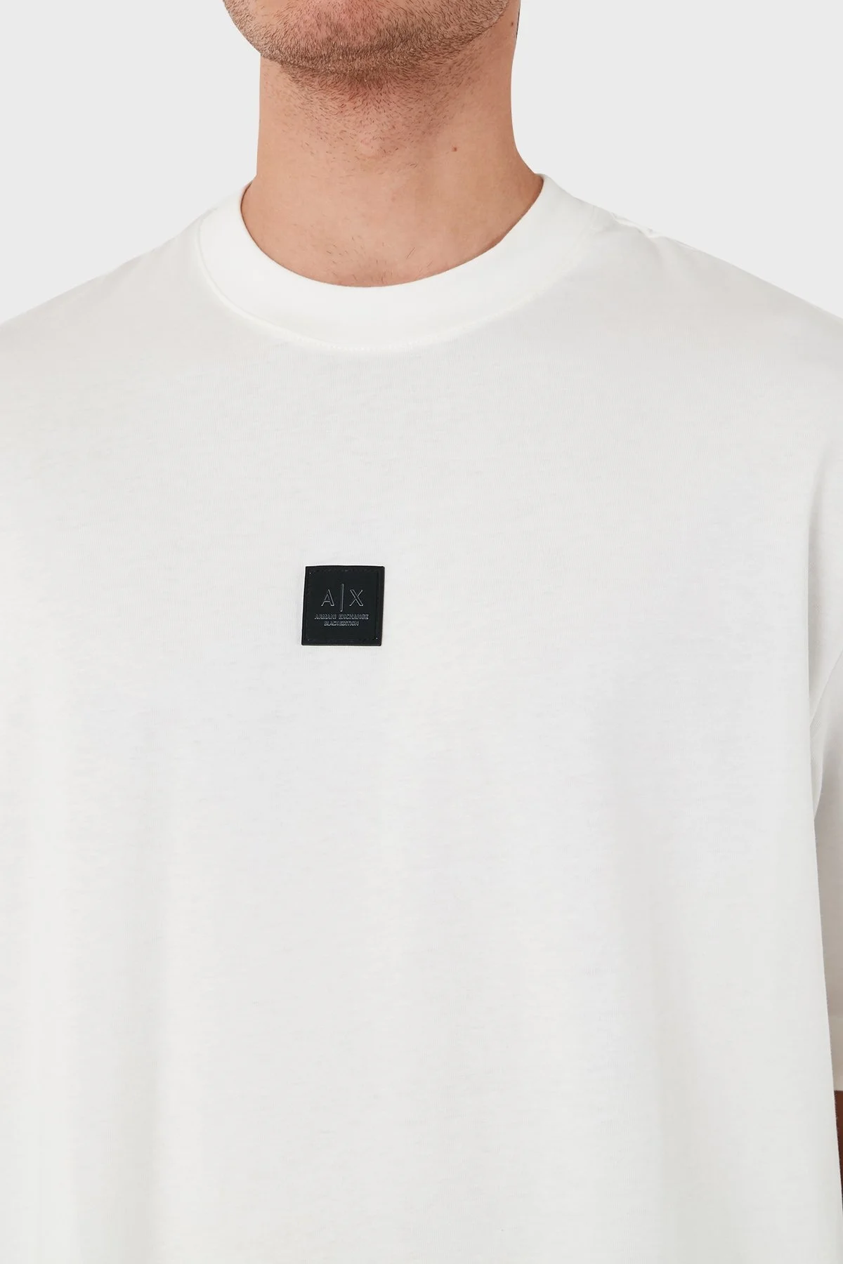 Armani Exchange Pamuklu Oversize Fit Erkek T Shirt XM000118 AF10361 U0009 BEYAZ - 5