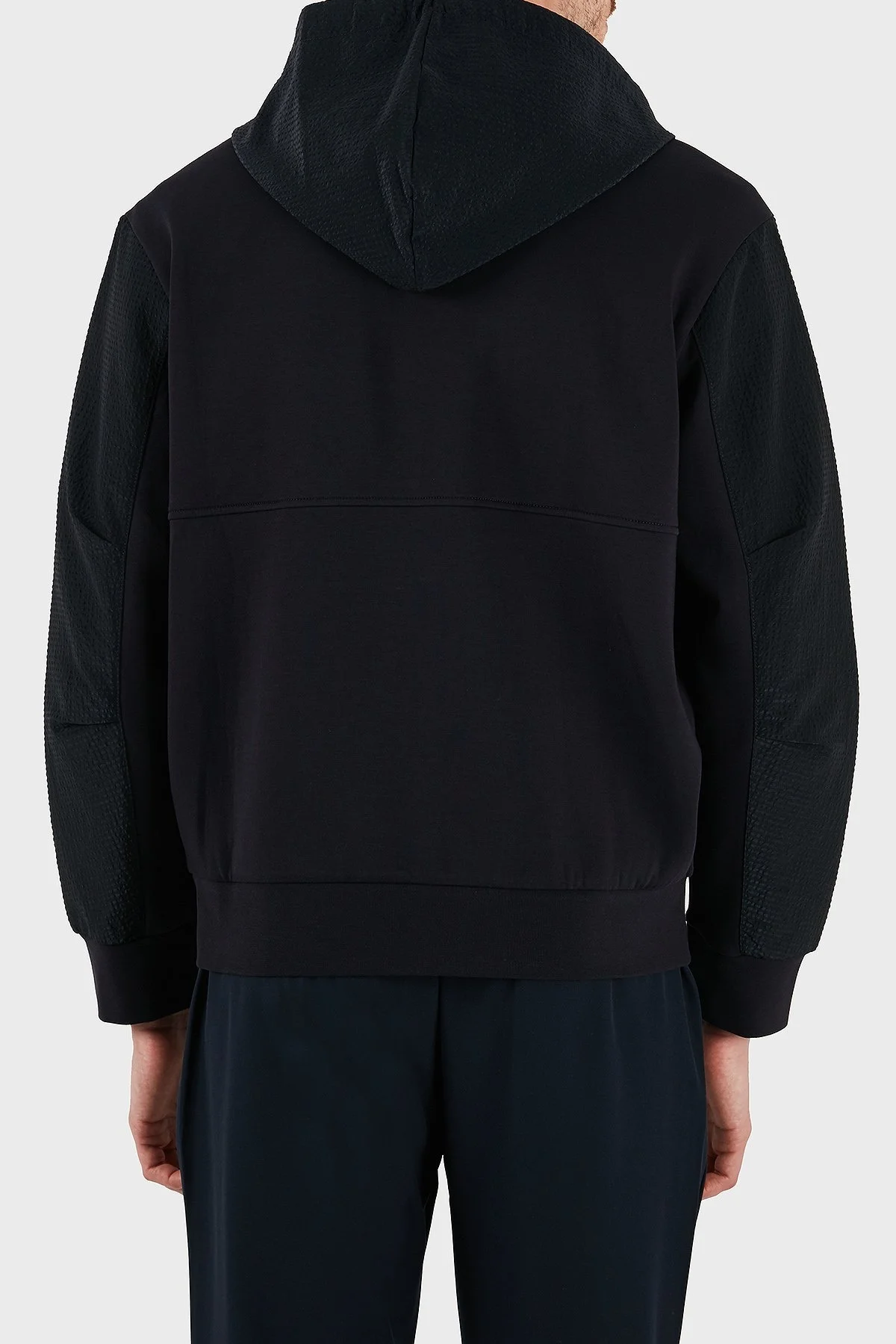 Armani Exchange Pamuklu Oversize Fit Kapüşonlu Fermuarlı Erkek Sweat XM000480 AF10818 UB101 LACİVERT - 10