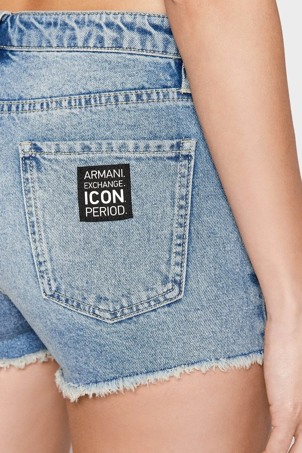 Armani Exchange Pamuklu Regular Fit Bayan Short 8NYJ59 Y2AAZ 150A İNDİGO - 3