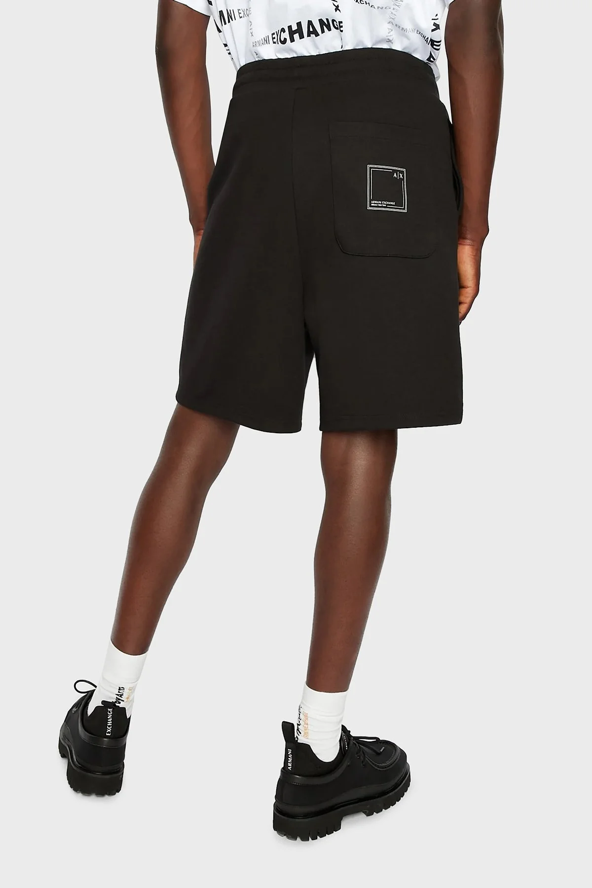 Armani Exchange Pamuklu Regular Fit Belden Bağlamalı Cepli Erkek Short 3RZSBB ZJCAZ 1200 SİYAH - 2