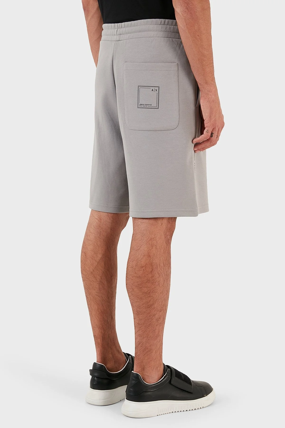 Armani Exchange Pamuklu Regular Fit Belden Bağlamalı Cepli Erkek Short 3RZSBB ZJCAZ 1913 GRİ - 2