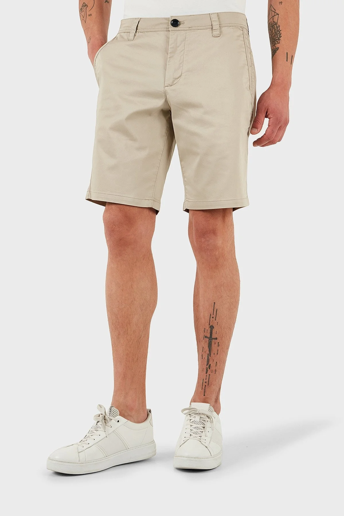 Armani Exchange Pamuklu Regular Fit Bermuda Erkek Short 8NZS42 ZN1RZ U6213 TABA - 11