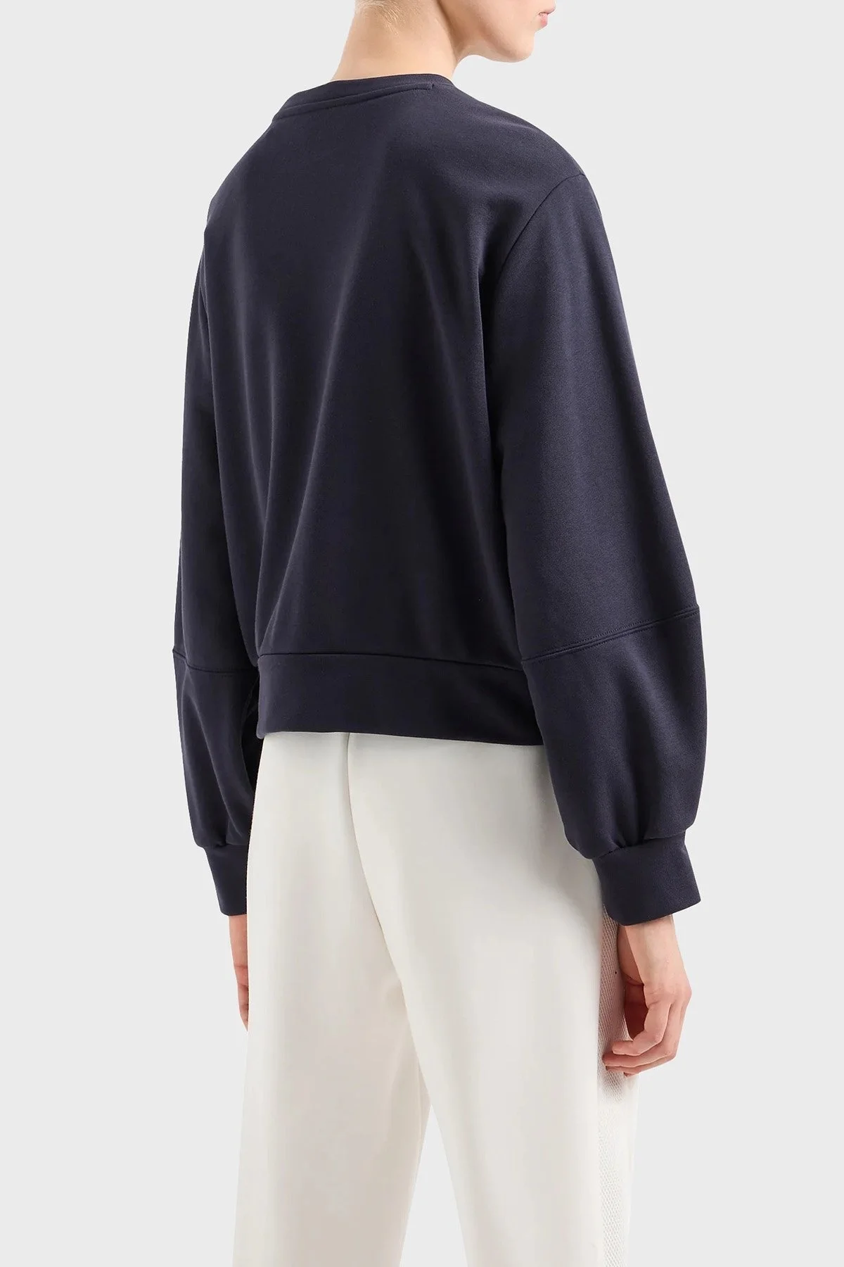 Armani Exchange Pamuklu Regular Fit Bisiklet Yaka Bayan Sweat 3DYM13 YJFFZ 1593 LACİVERT - 3