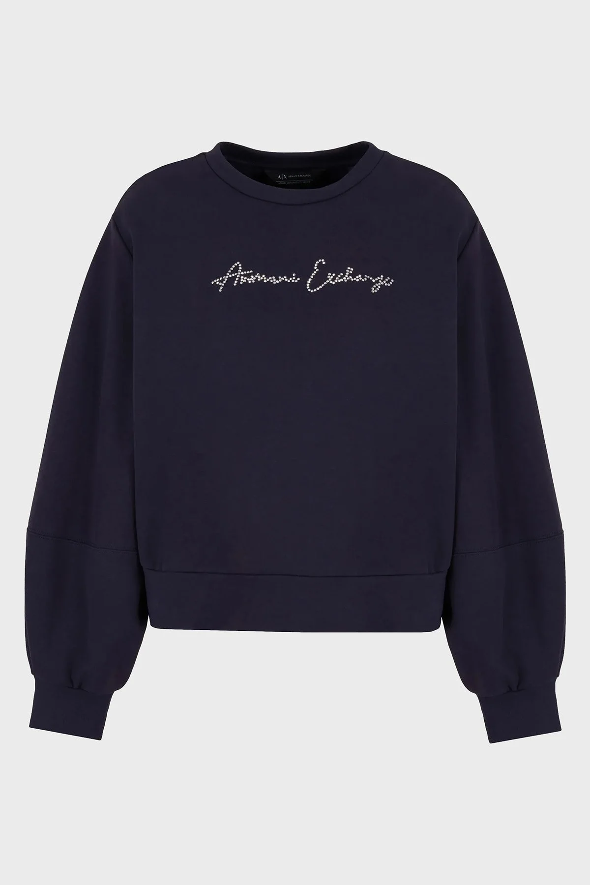 Armani Exchange Pamuklu Regular Fit Bisiklet Yaka Bayan Sweat 3DYM13 YJFFZ 1593 LACİVERT - 5