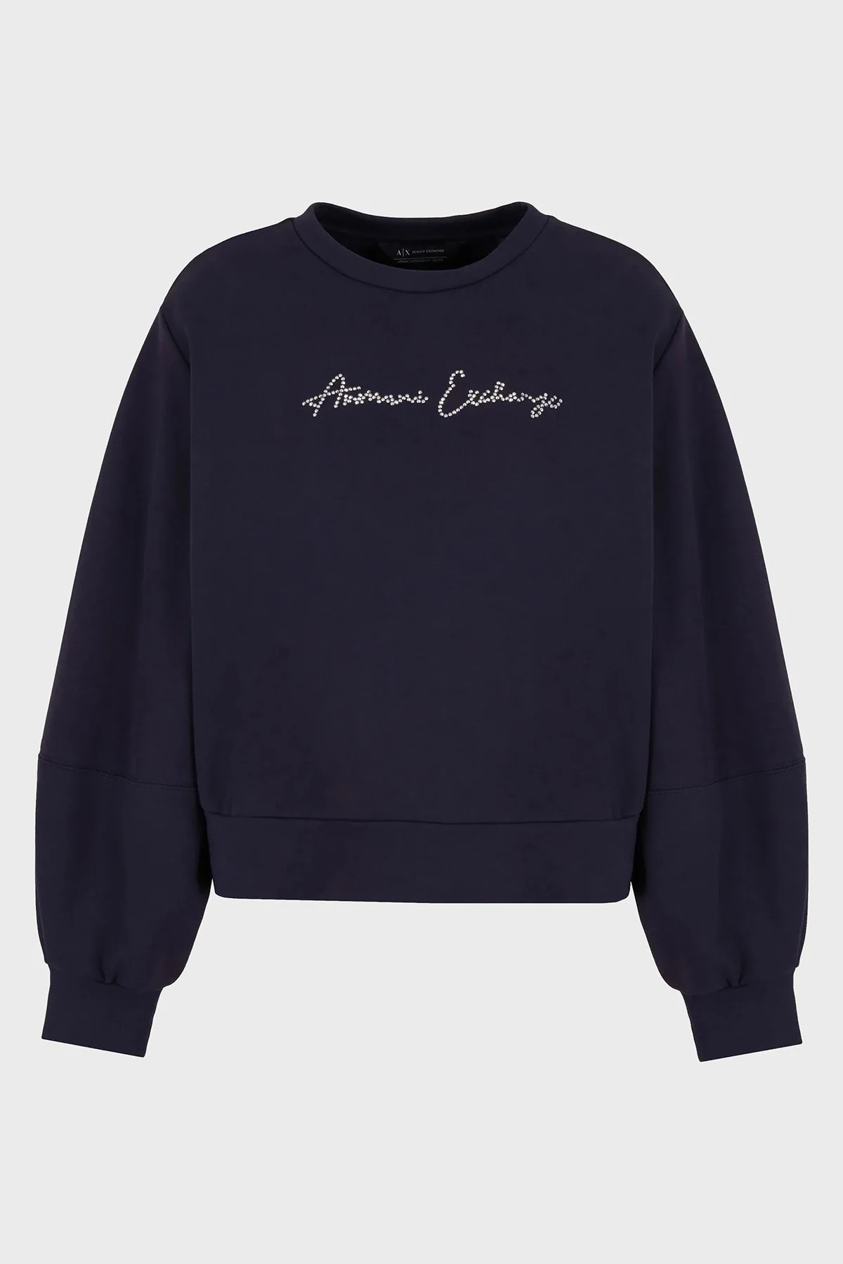Armani Exchange Pamuklu Regular Fit Bisiklet Yaka Kadın Sweat 3DYM13 YJFFZ 1593 LACİVERT - 5