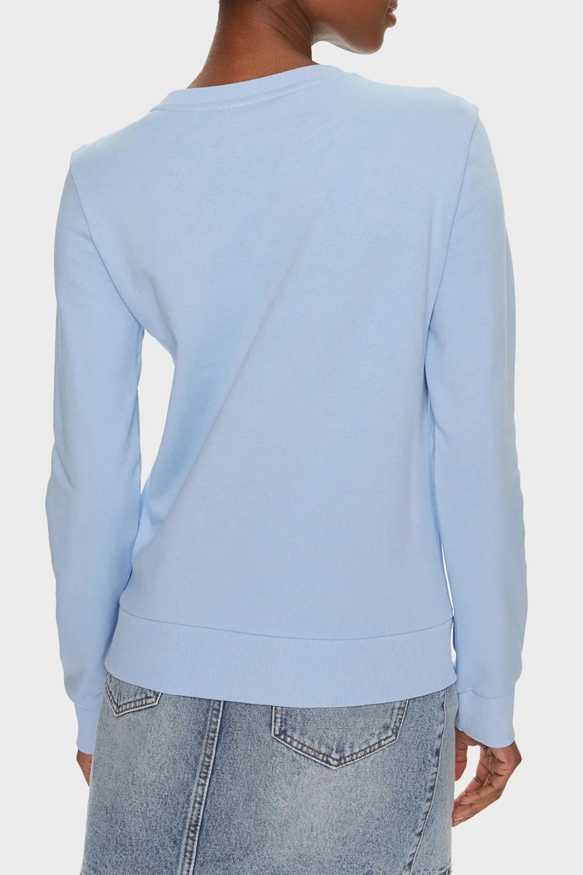 Armani Exchange Pamuklu Regular Fit Bisiklet Yaka Bayan Sweat 3DYM92 YJFDZ 15DD MAVİ - 2