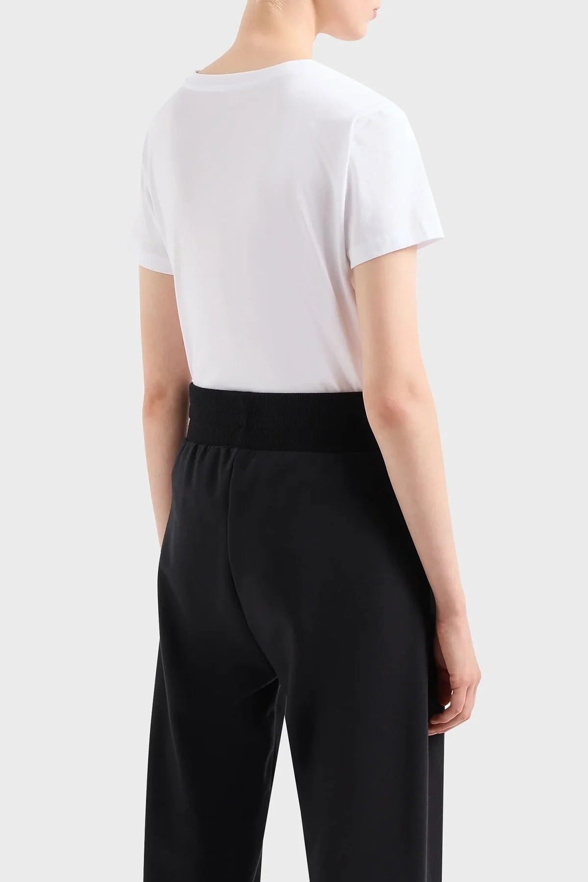 Armani Exchange Pamuklu Regular Fit Bisiklet Yaka Bayan T Shirt 3DYT13 YJ8QZ 1000 BEYAZ - 7