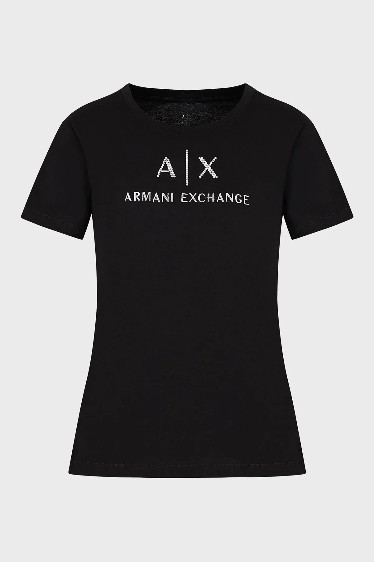 Armani Exchange Pamuklu Regular Fit Bisiklet Yaka Bayan T Shirt 3DYTAF YJG3Z 1200 SİYAH - 1