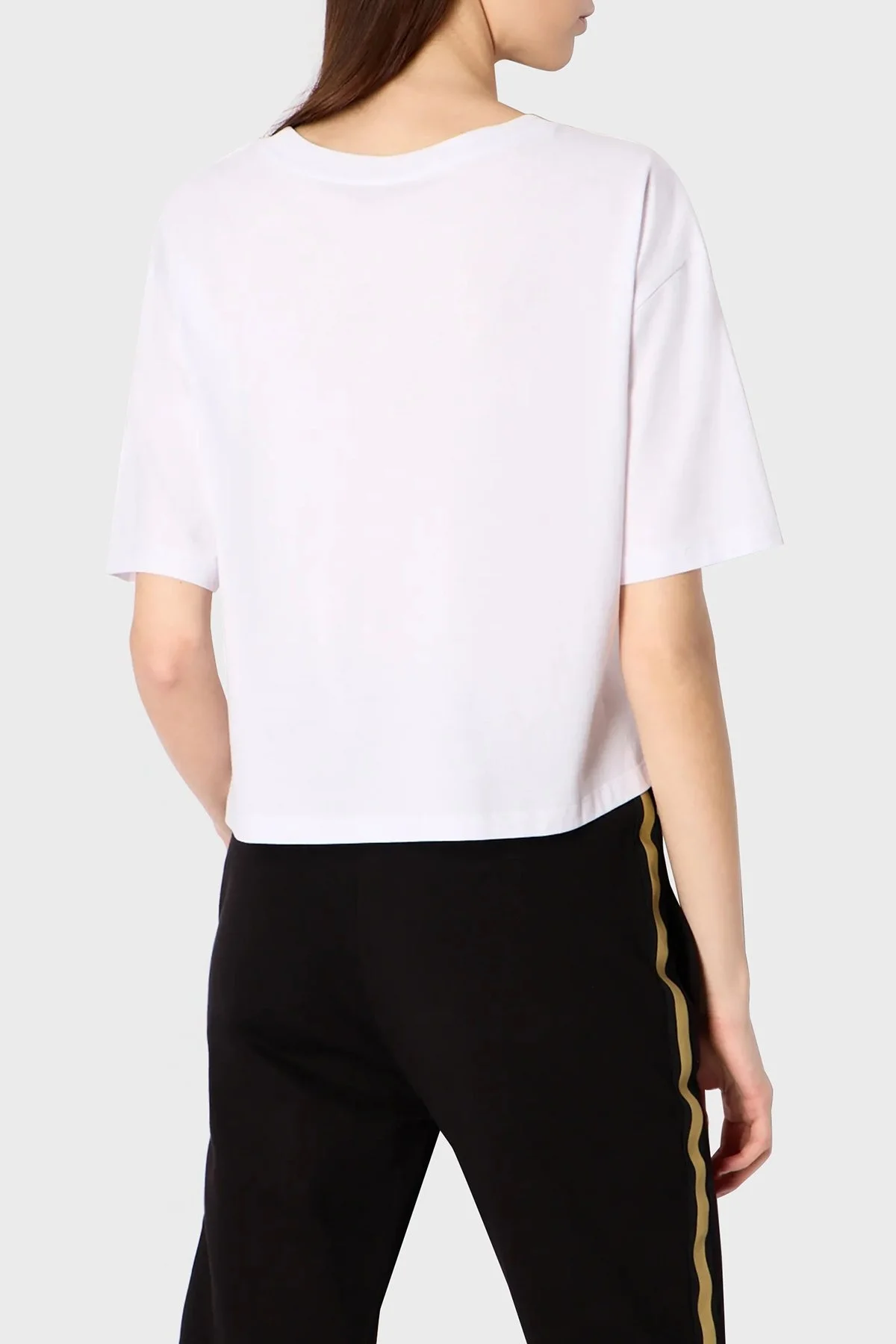 Armani Exchange Pamuklu Regular Fit Bisiklet Yaka Bayan T Shirt 3RYT41 YJG3Z 1000 BEYAZ - 2