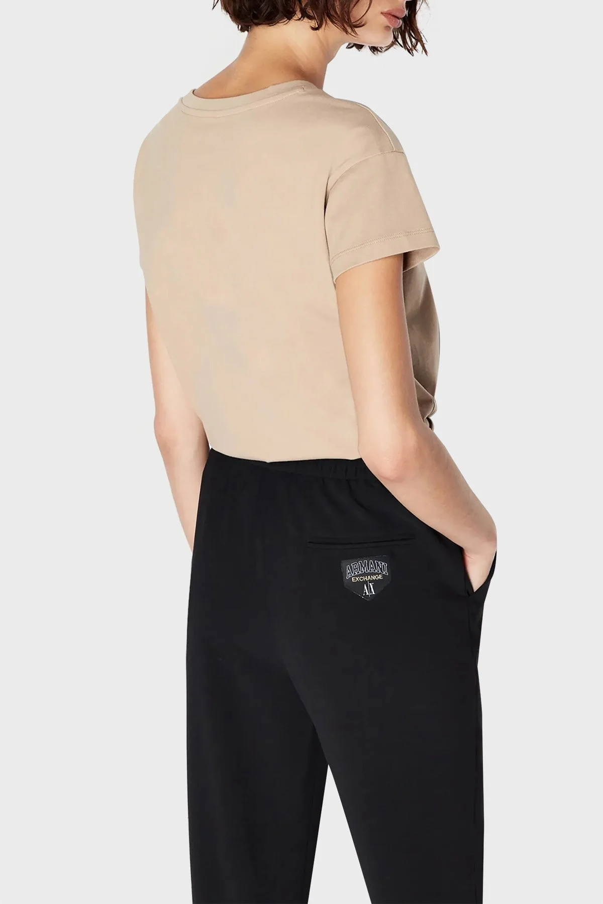 Armani Exchange Pamuklu Regular Fit Bisiklet Yaka Bayan T Shirt 6RYT38 YJ7VZ 0748 SÜTLÜ KAHVE - 2