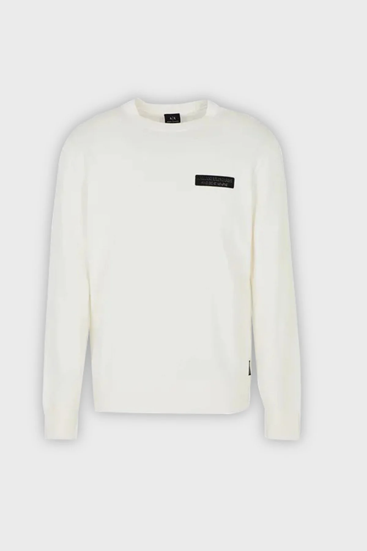 Armani Exchange Pamuklu Regular Fit Bisiklet Yaka Erkek Kazak 6RZM1E ZMX8Z 1116 BEYAZ - 4