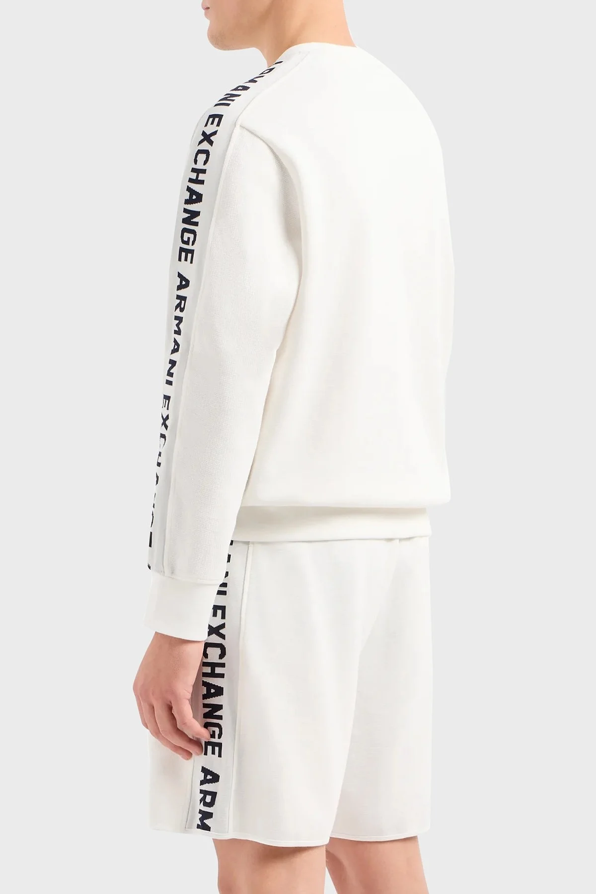 Armani Exchange Pamuklu Regular Fit Bisiklet Yaka Erkek Sweat 3DZMLA ZJLGZ 1116 BEYAZ - 2