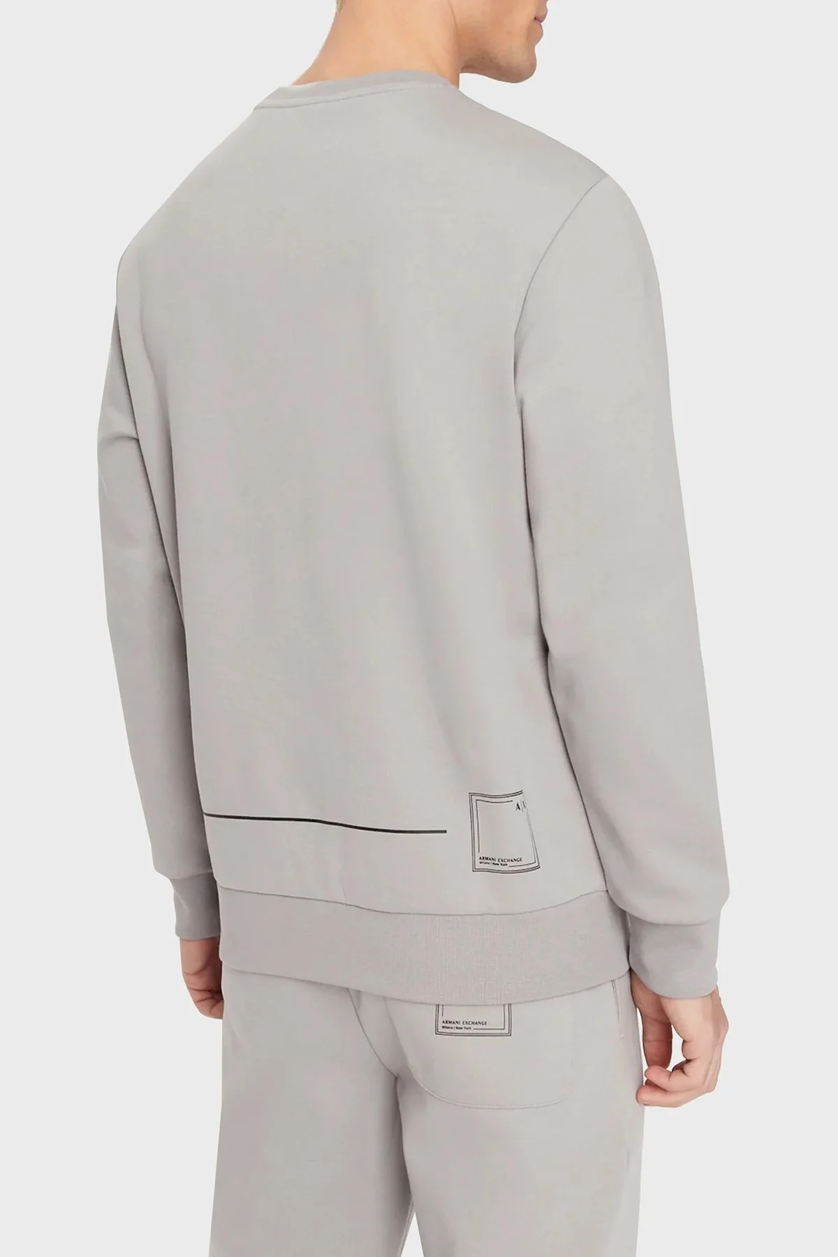 Armani Exchange Pamuklu Regular Fit Bisiklet Yaka Erkek Sweat 3RZMBC ZJCAZ 1913 GRİ - 3